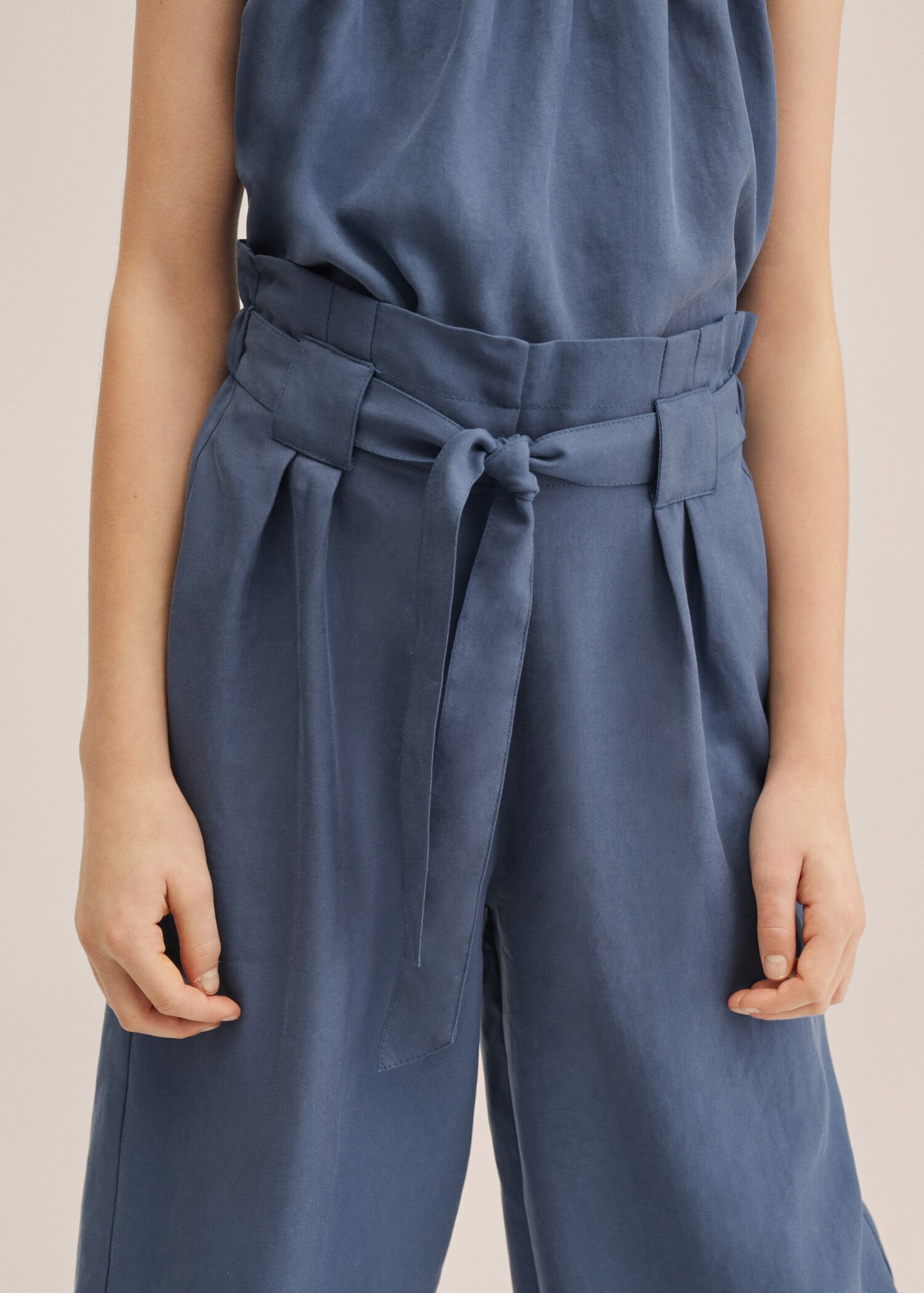 Straight lyocell trousers - Details of the article 3