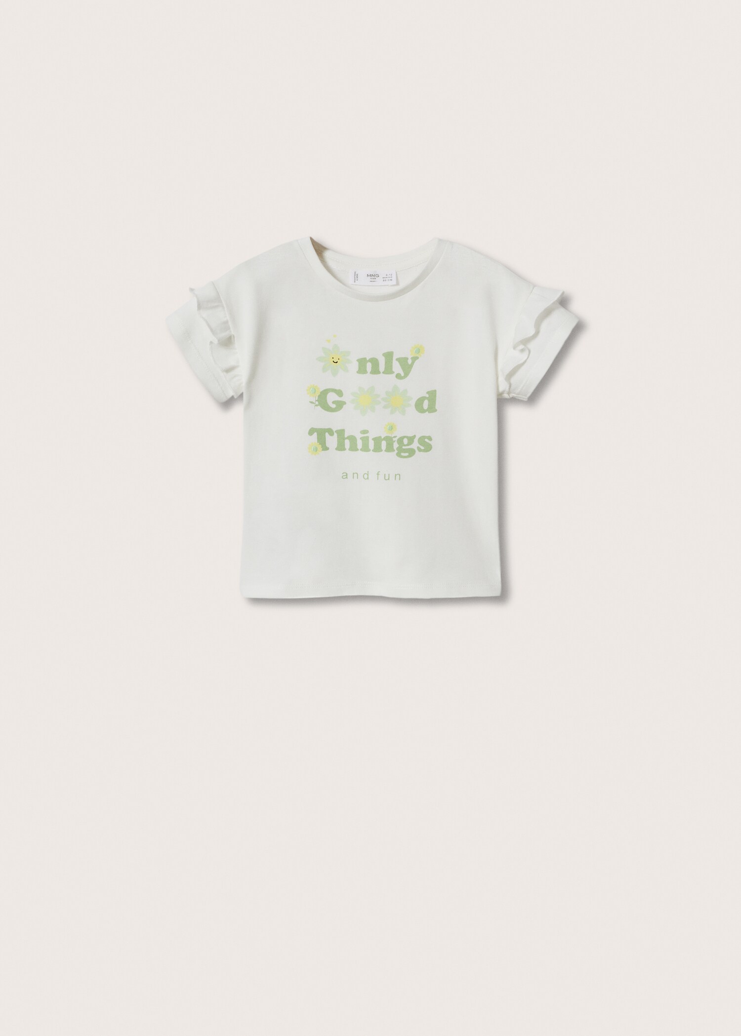 Ruffle cotton T-shirt - Article without model