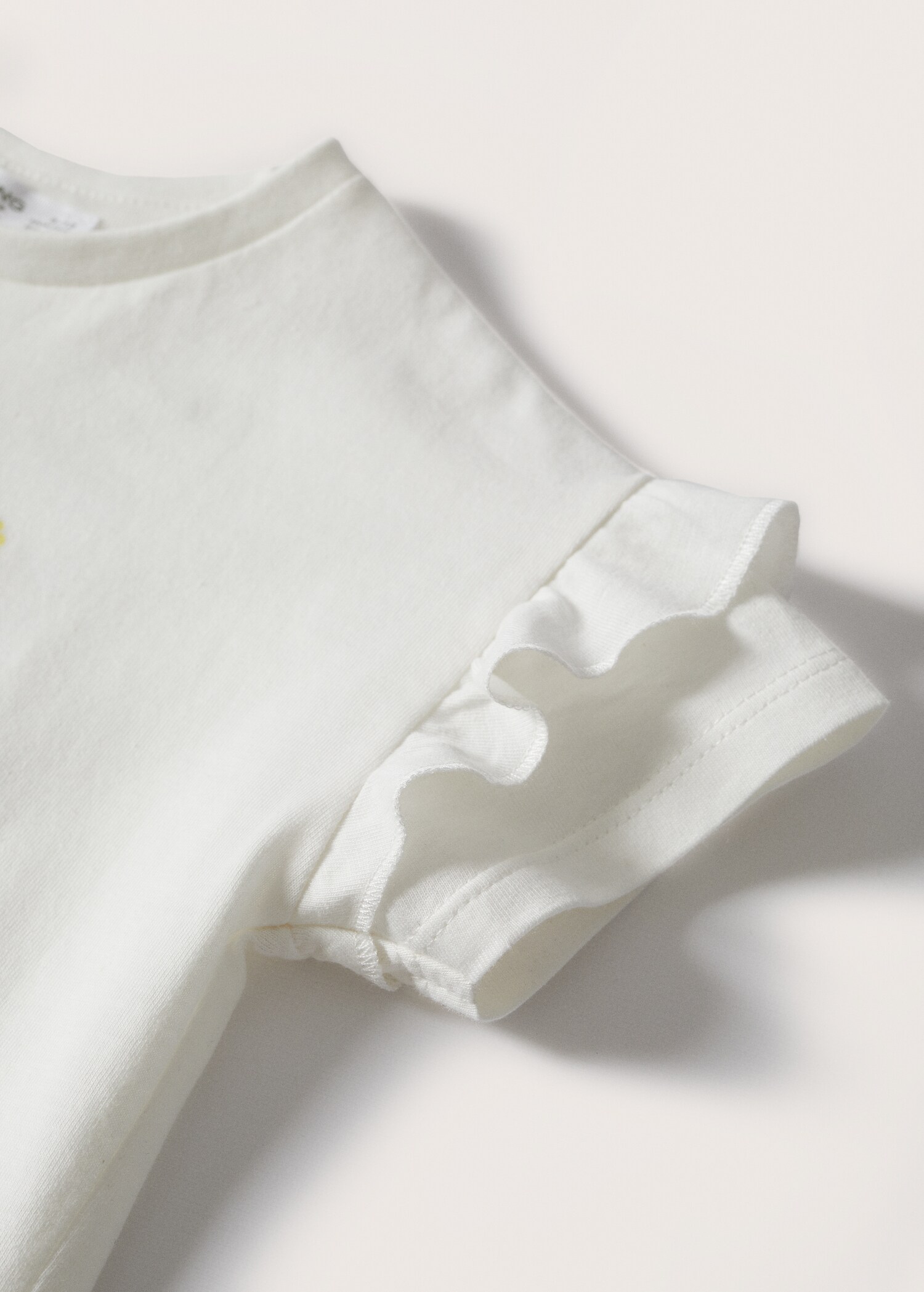 Ruffle cotton T-shirt - Details of the article 7