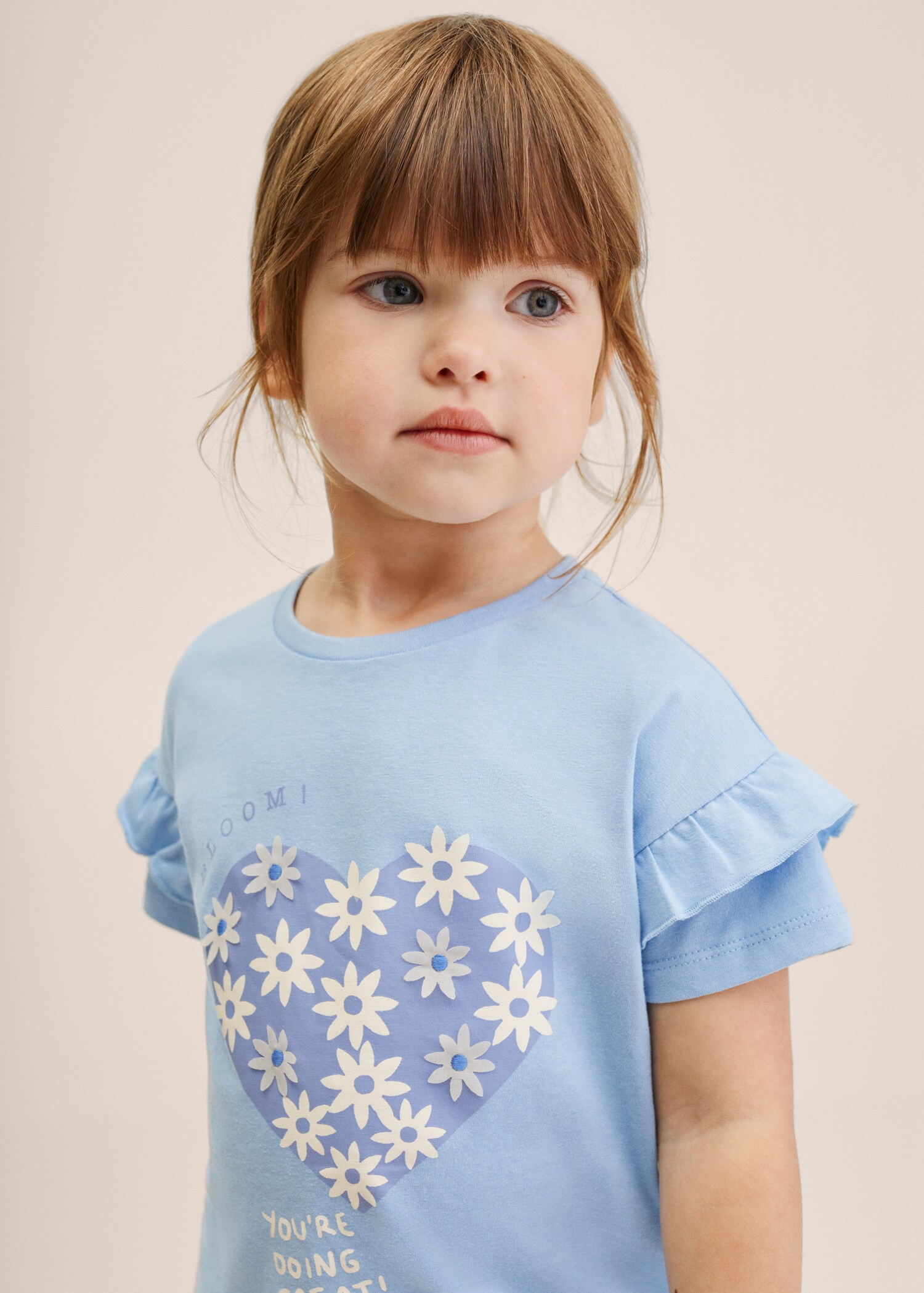 Ruffle cotton T-shirt - Medium plane