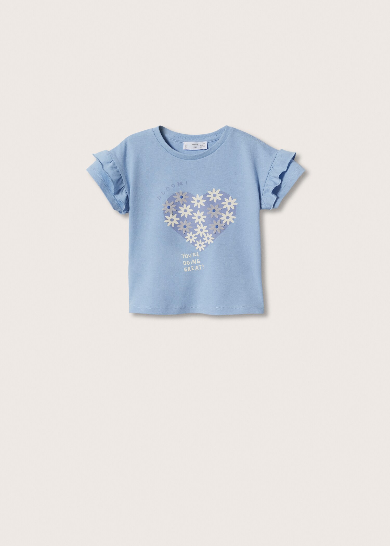 Ruffle cotton T-shirt - Article without model