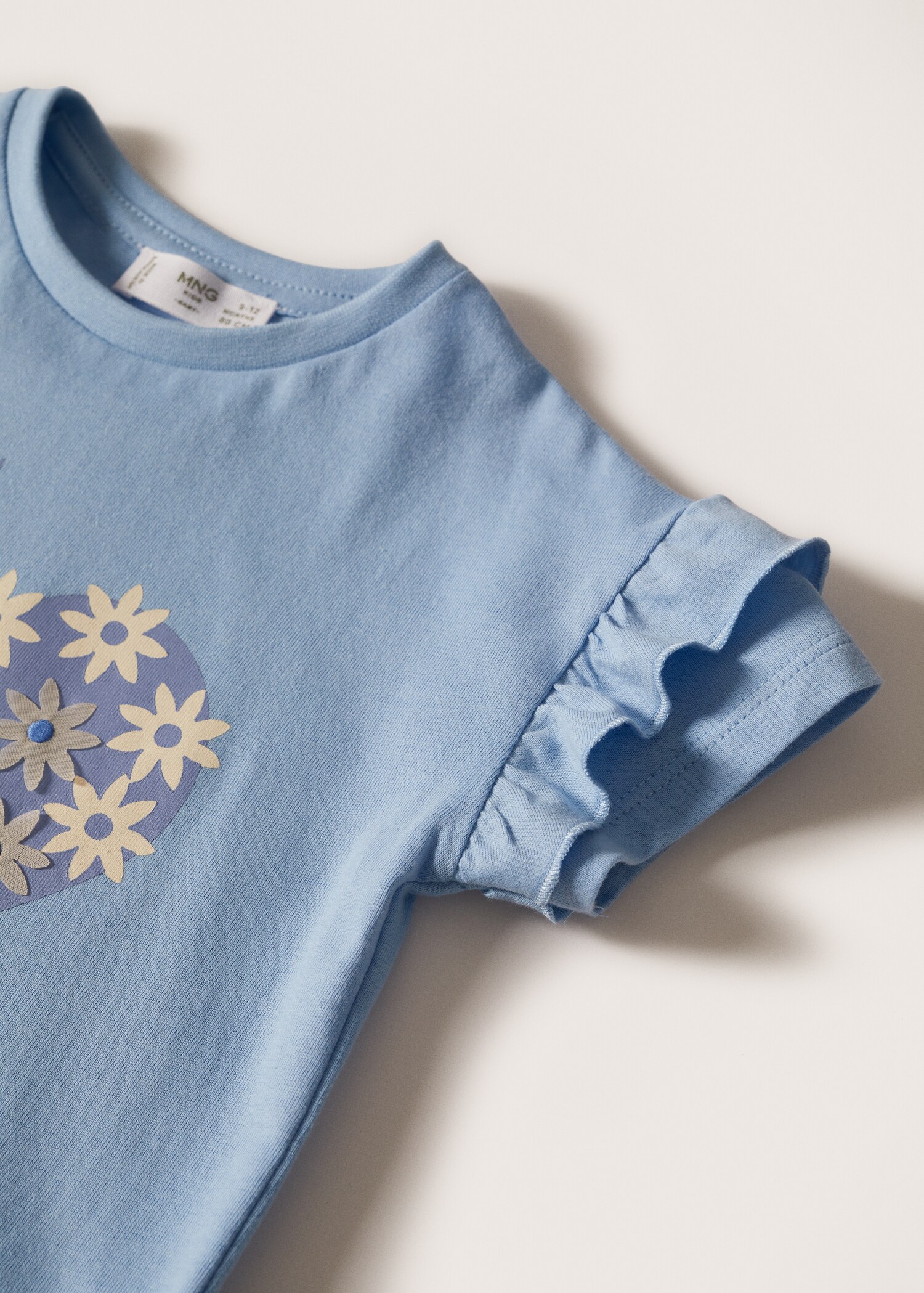 Ruffle cotton T-shirt - Details of the article 7