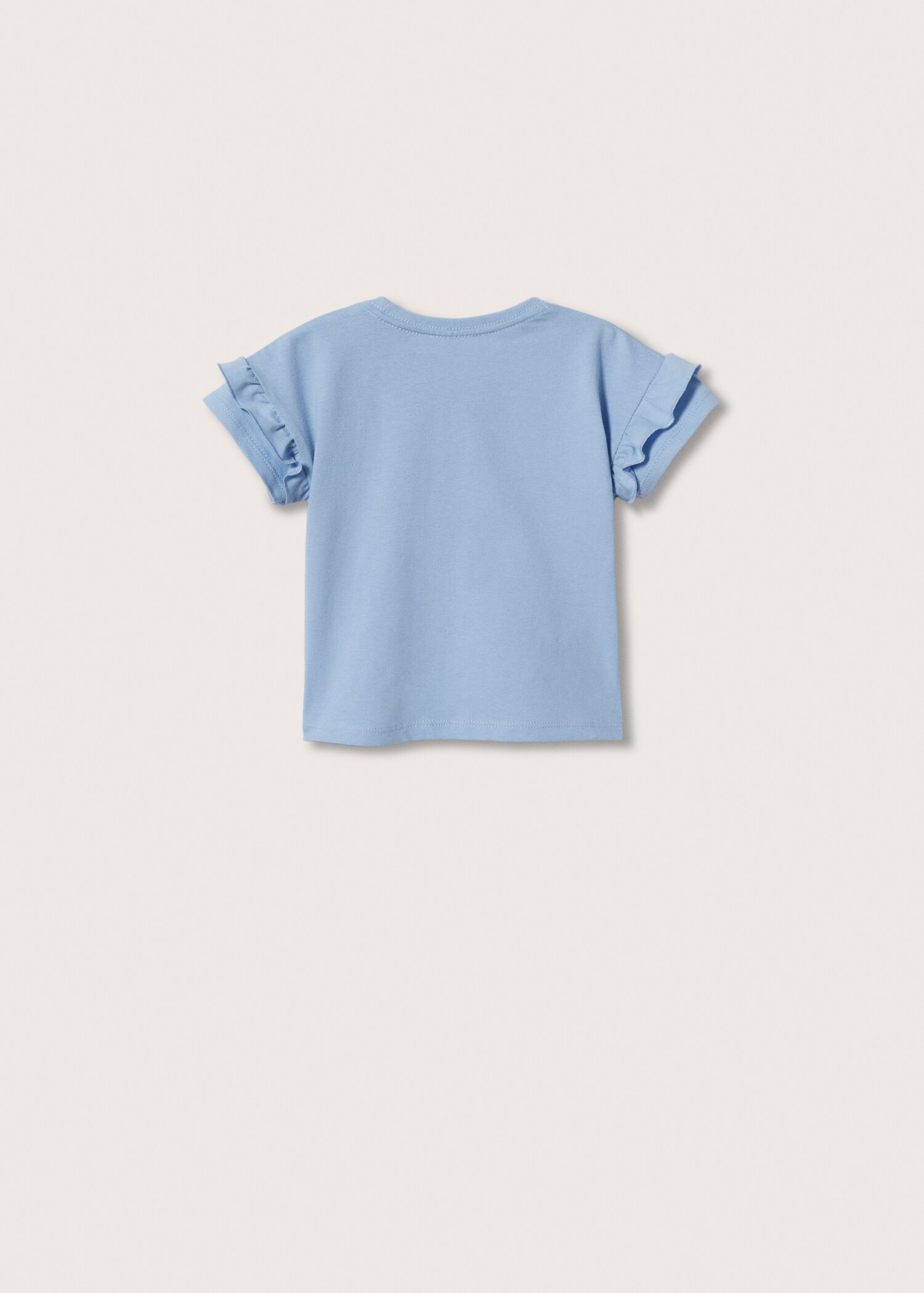 Ruffle cotton T-shirt - Reverse of the article