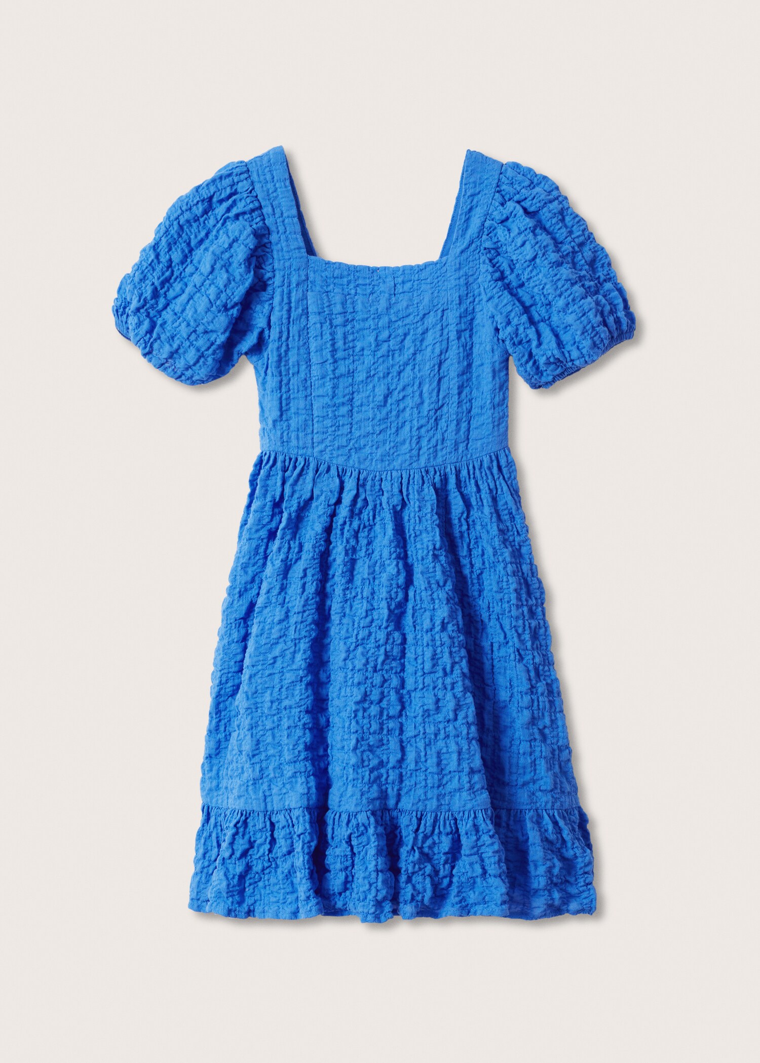 Textured cotton-blend dress - Article without model