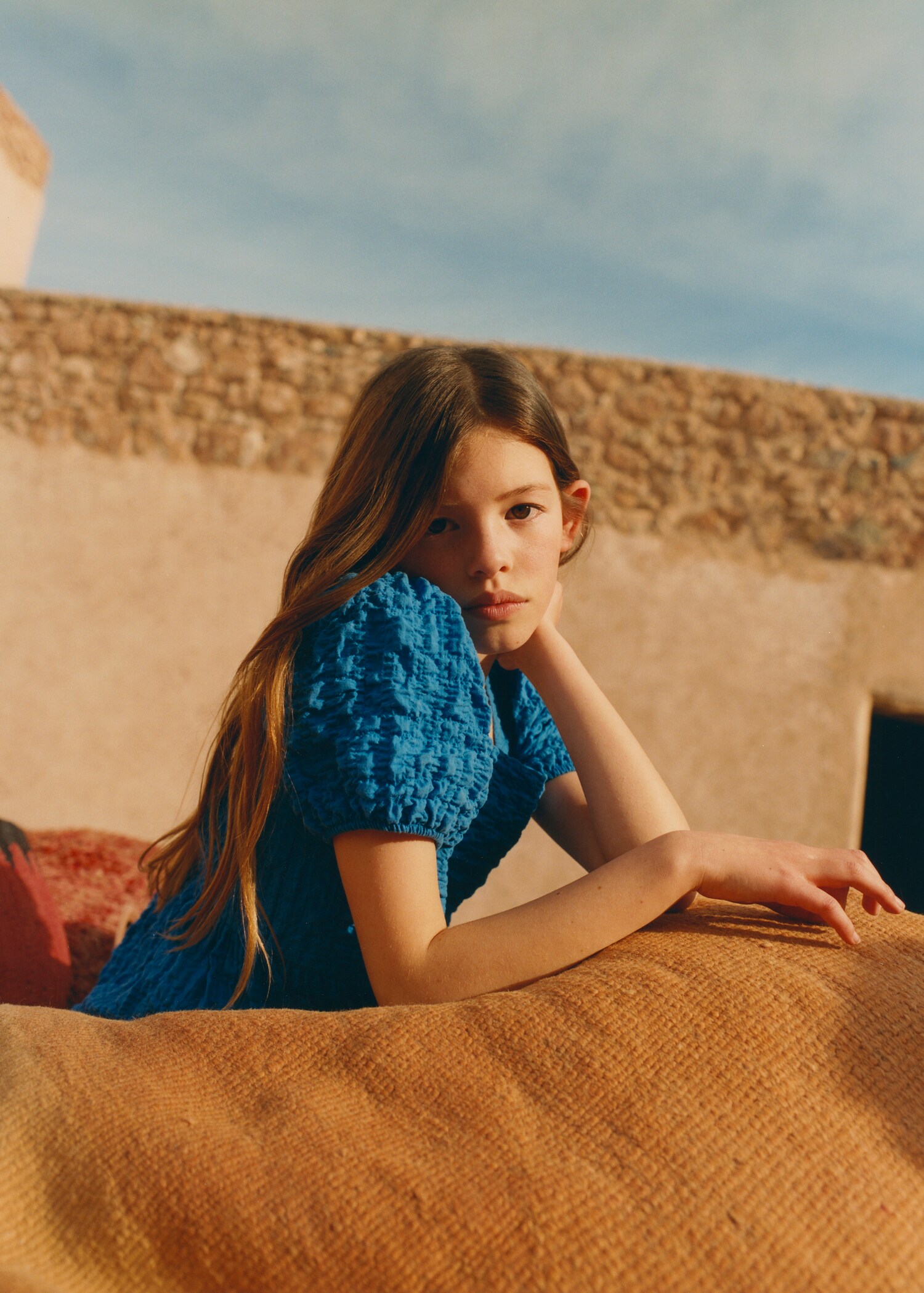 Textured cotton-blend dress - Details of the article 5