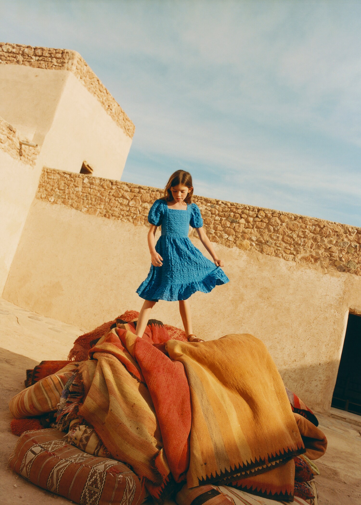 Textured cotton-blend dress - Details of the article 6