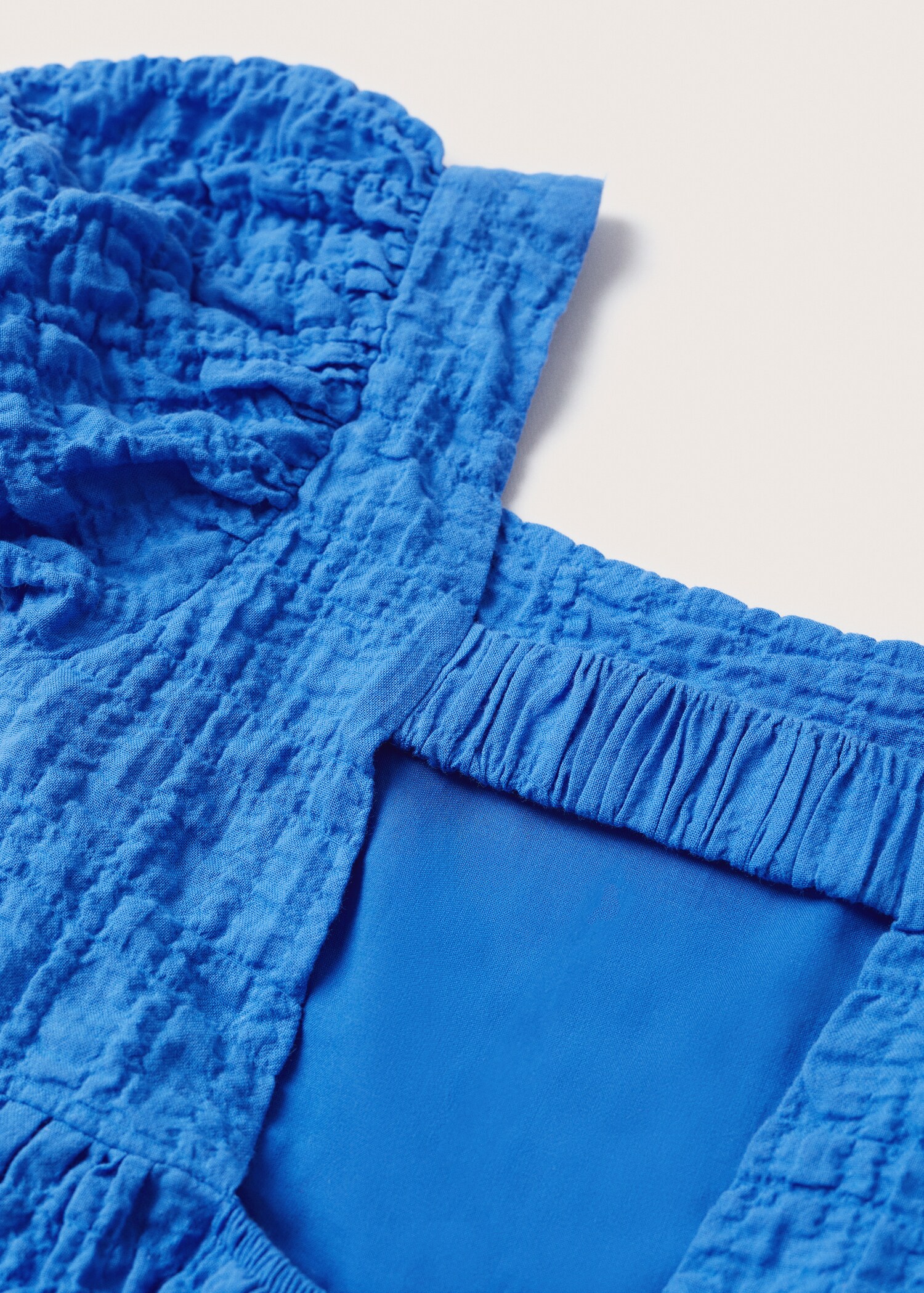 Textured cotton-blend dress - Details of the article 8