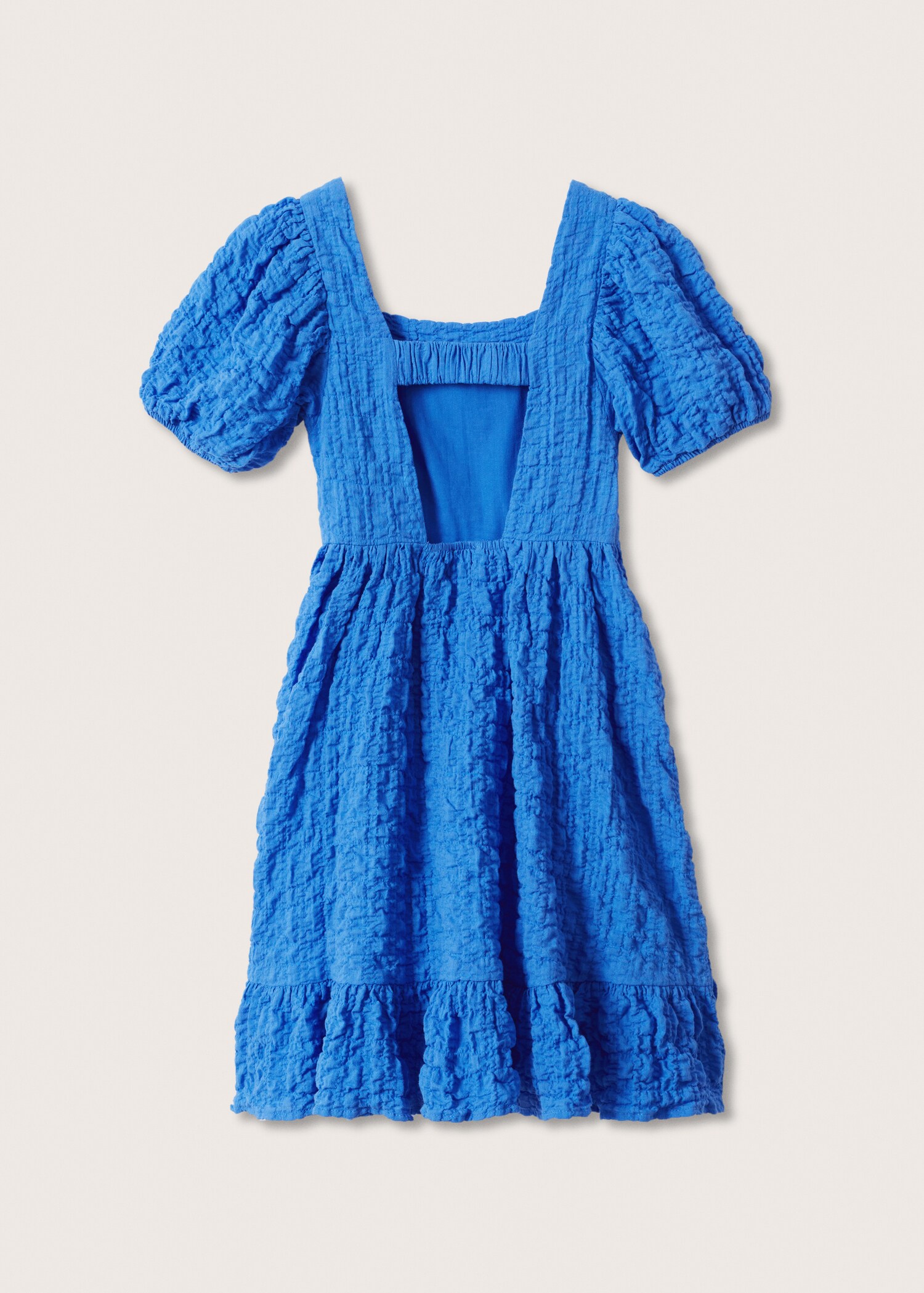 Textured cotton-blend dress - Reverse of the article
