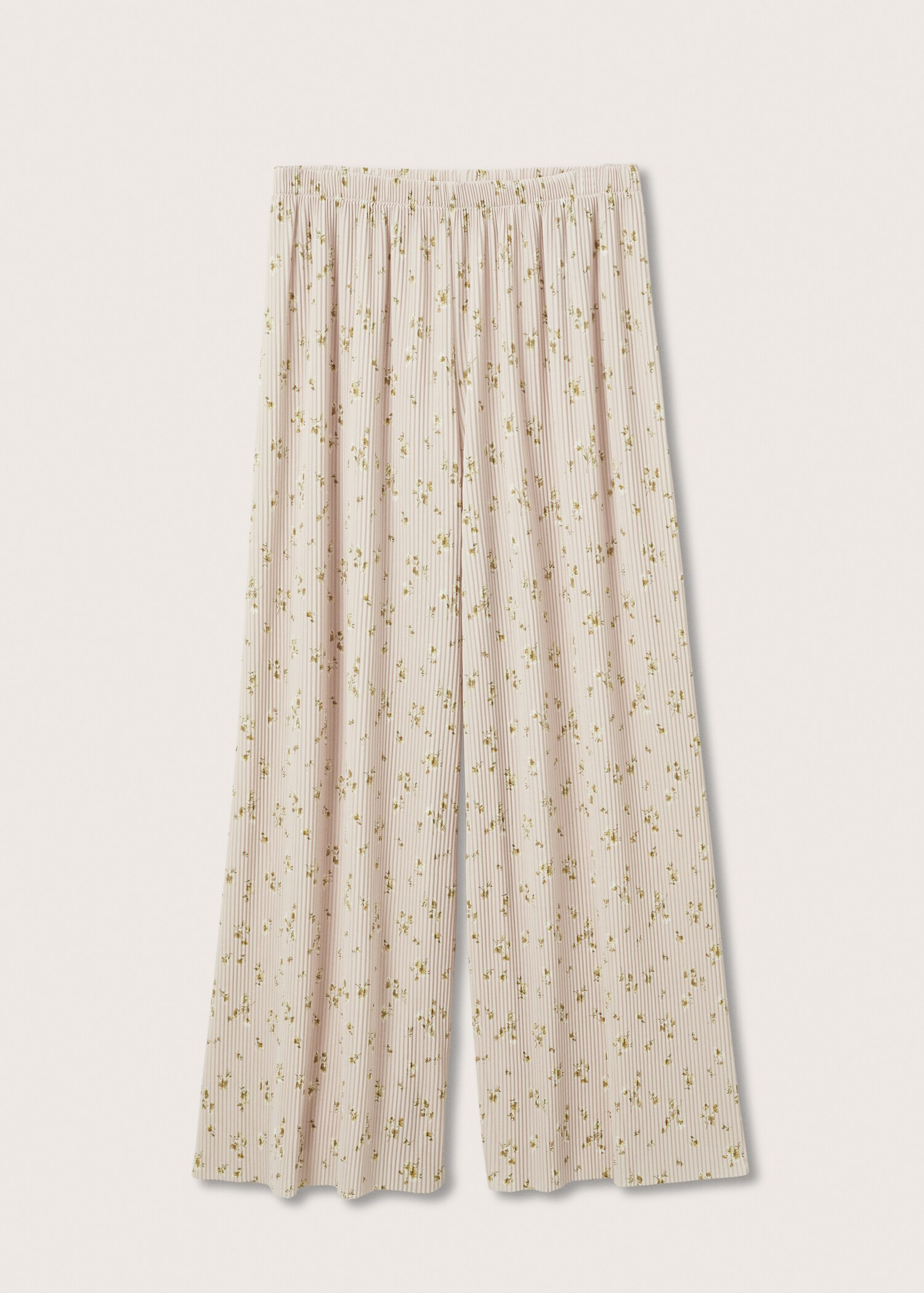 Pleated floral trousers - Article without model