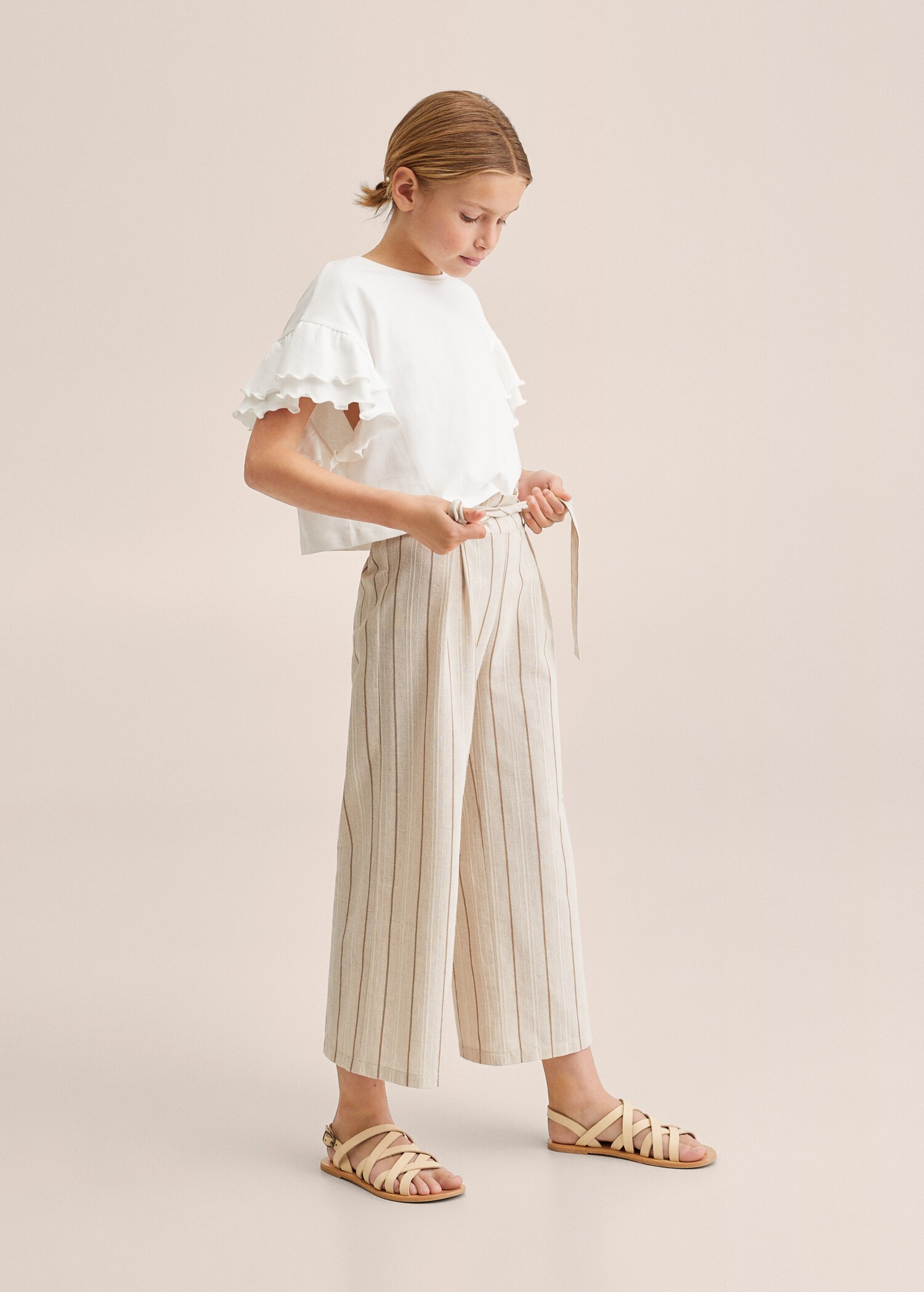 Culotte stripes trousers - Medium plane