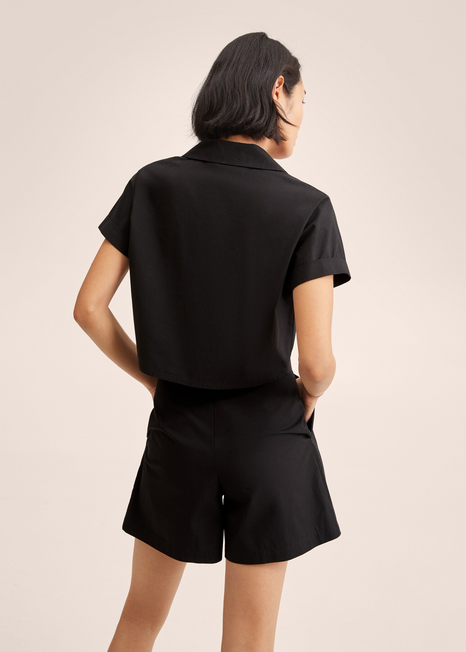 Camisa algodón crop - Reverso del artículo