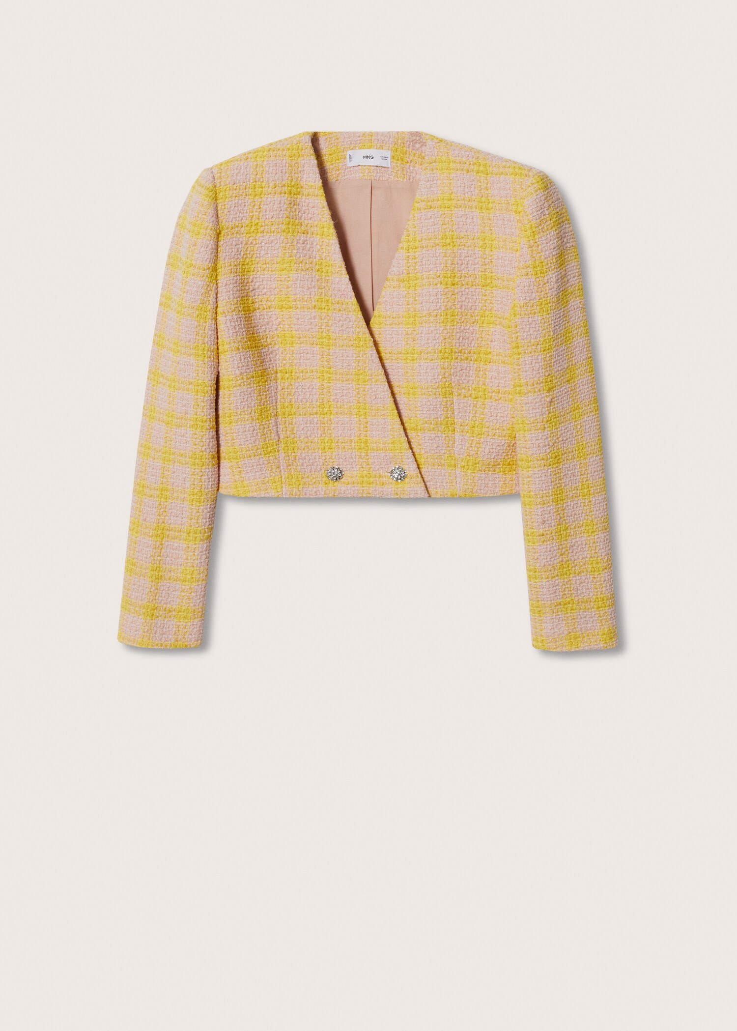 Casaco de tweed cropped - Artigo sem modelo