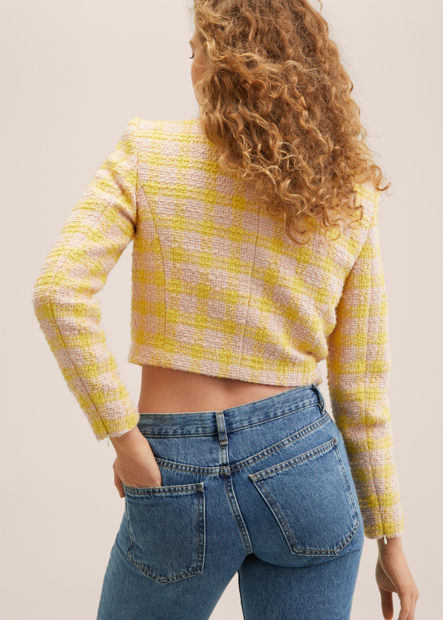 Casaco de tweed cropped - Verso do artigo