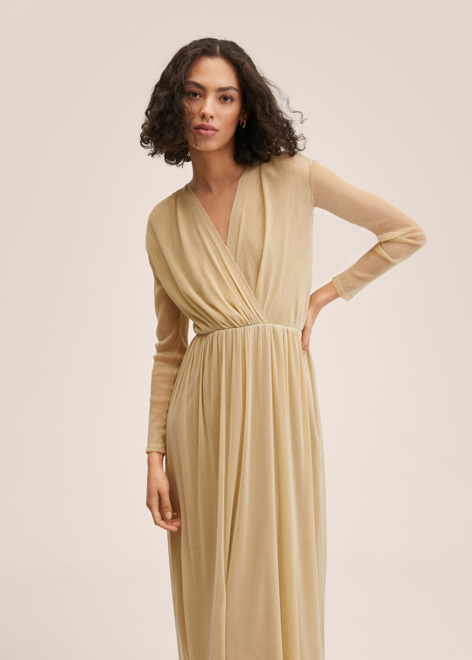 Vestido metalizado tul - Plano medio