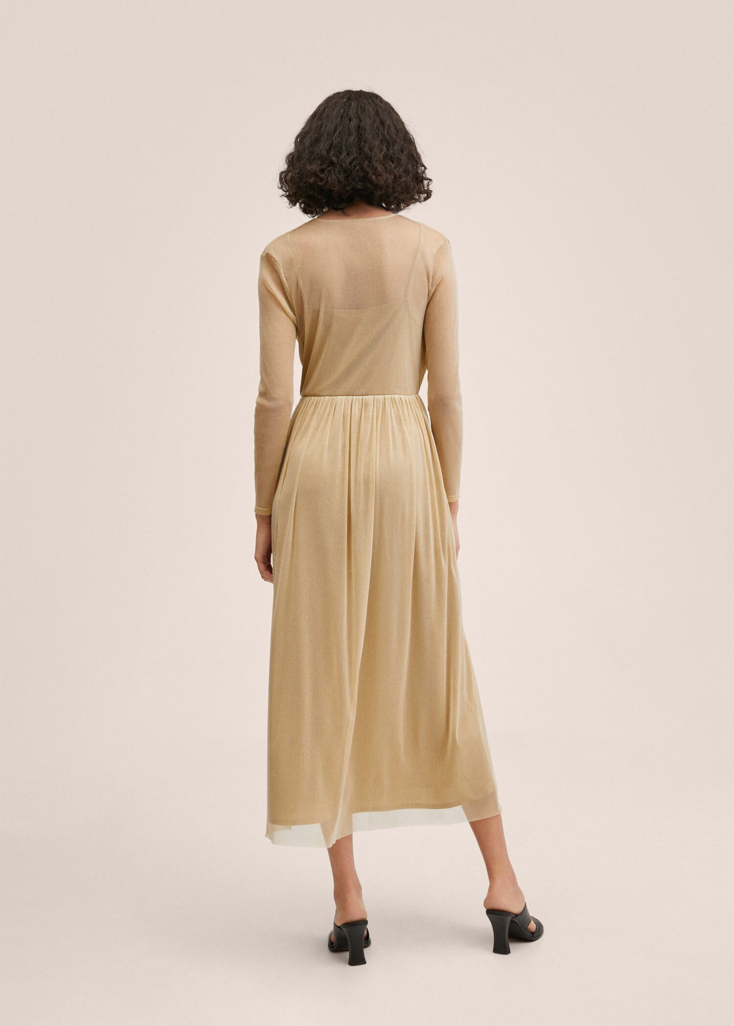 Vestido metalizado tul - Reverso del artículo