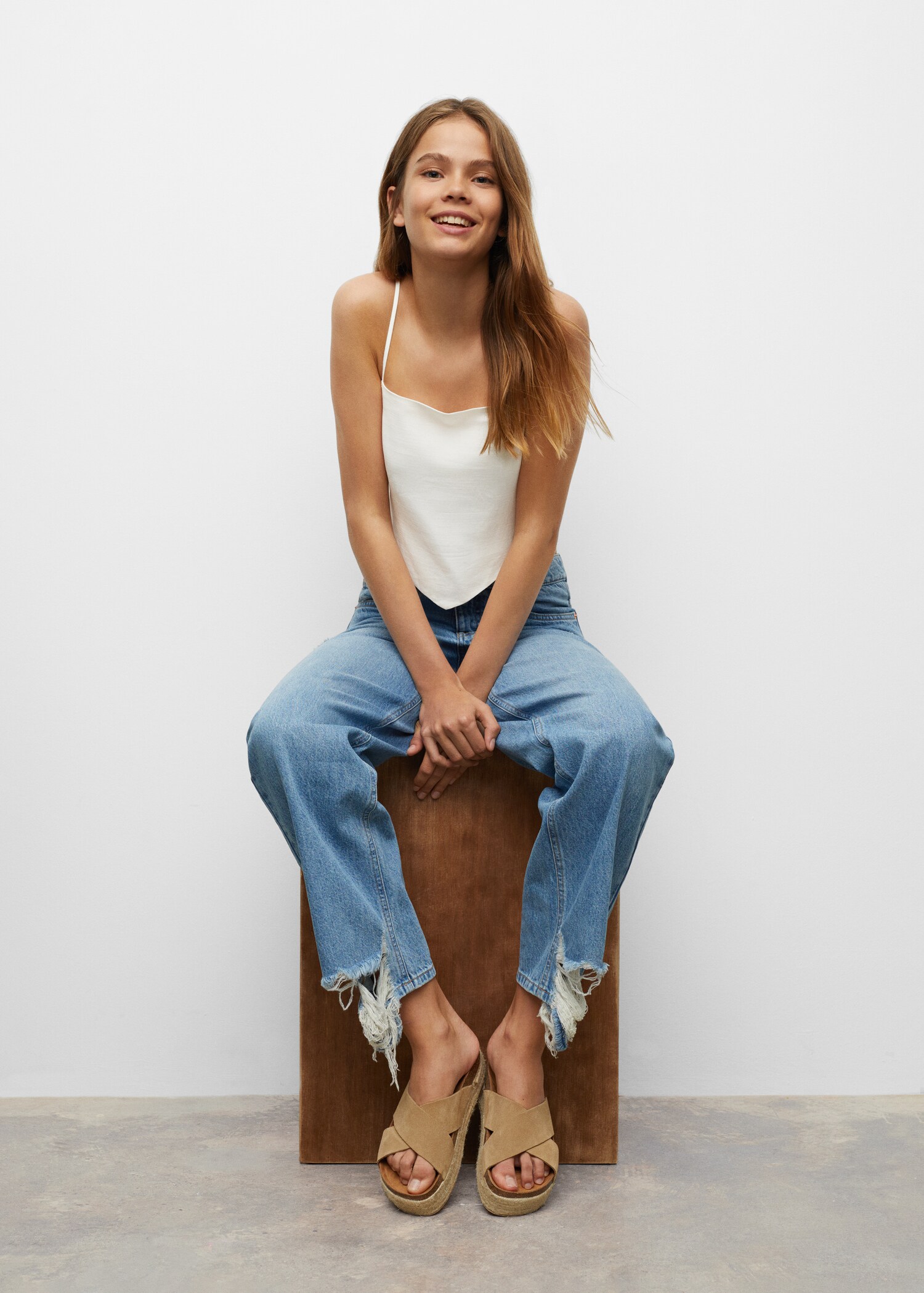 Esparto leather sandals - Details of the article 1