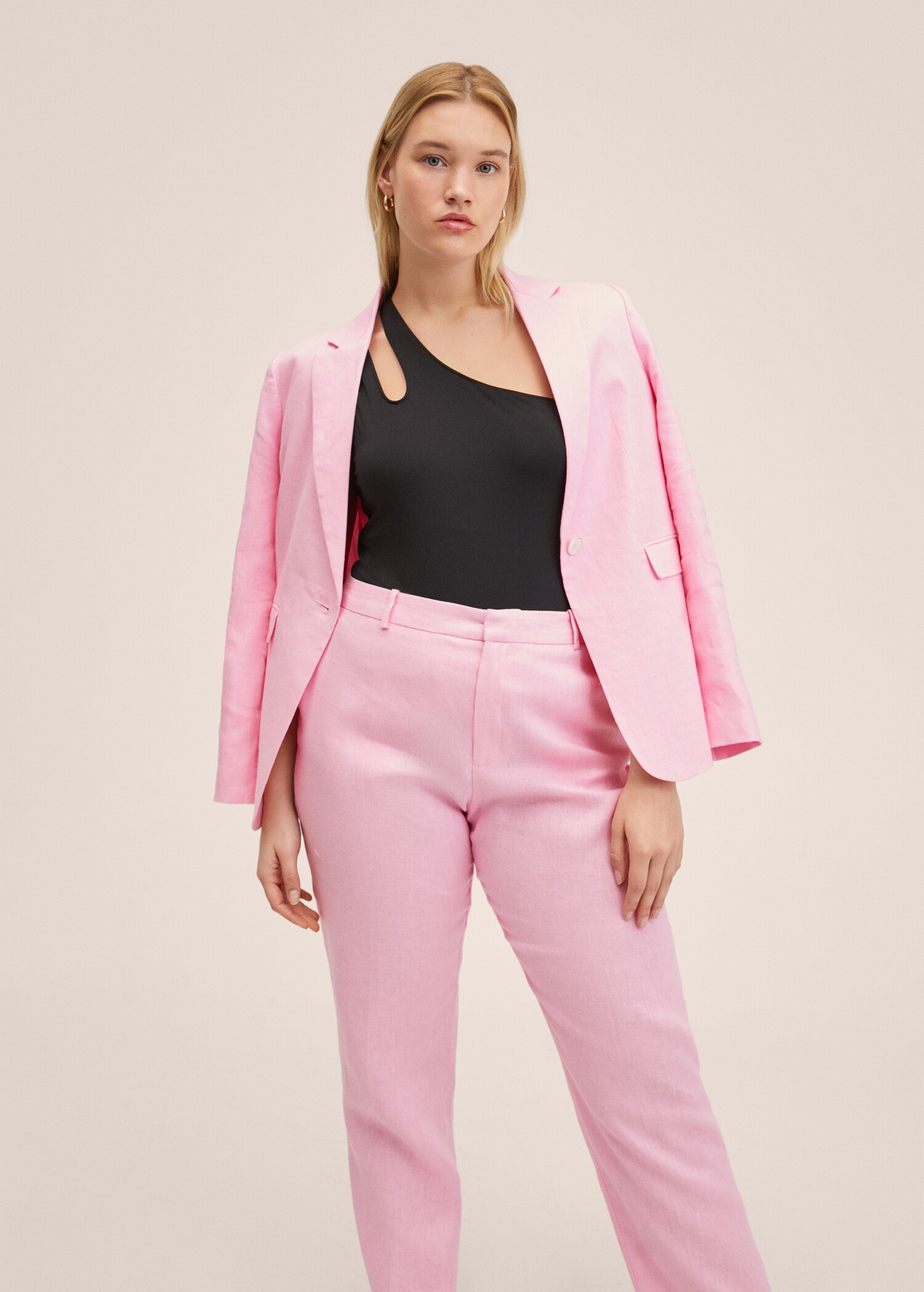 Pantalón traje 100% lino - Detalle del artículo 5