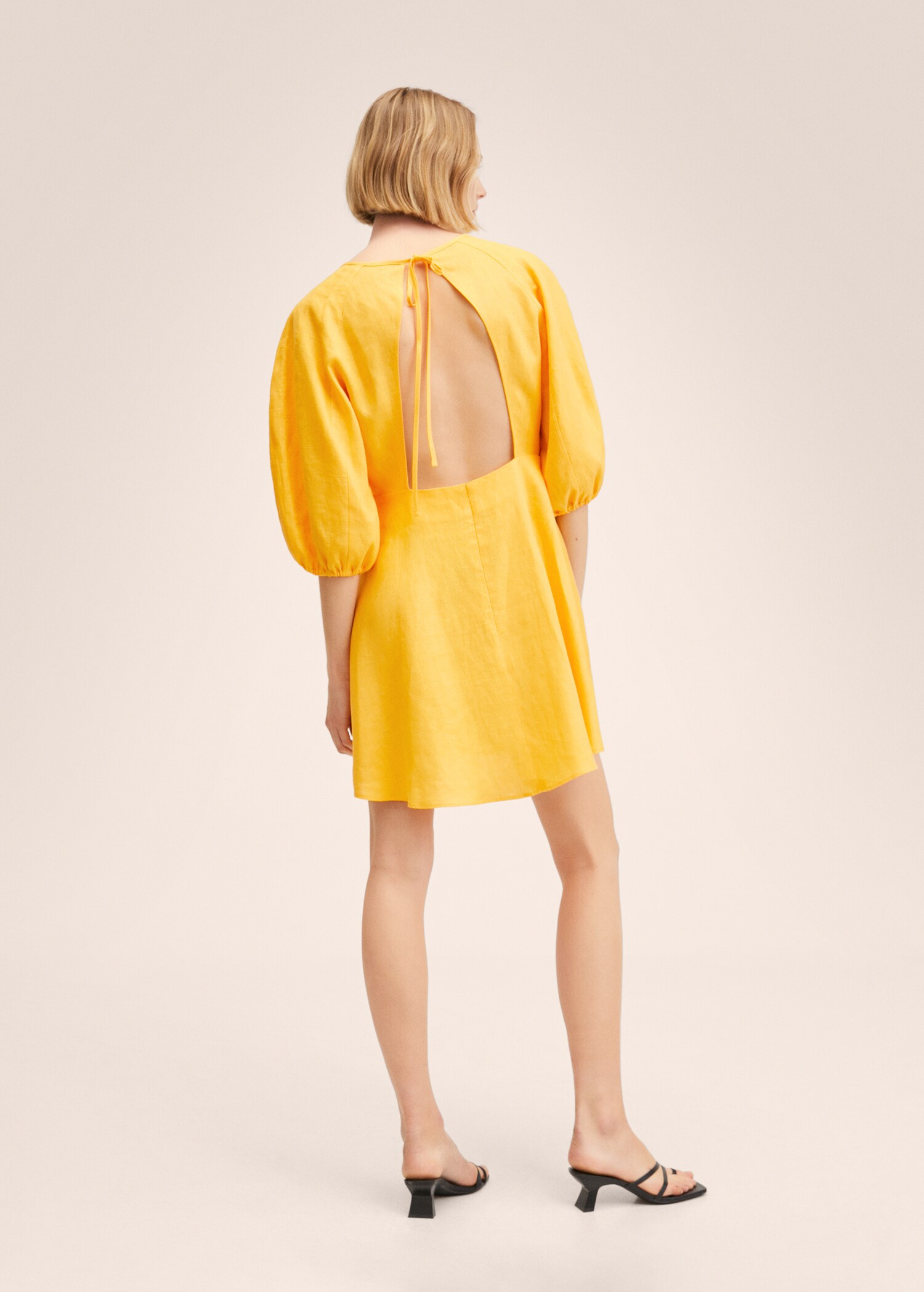 Kleid aus 100 % Leinen - Rückseite des Artikels