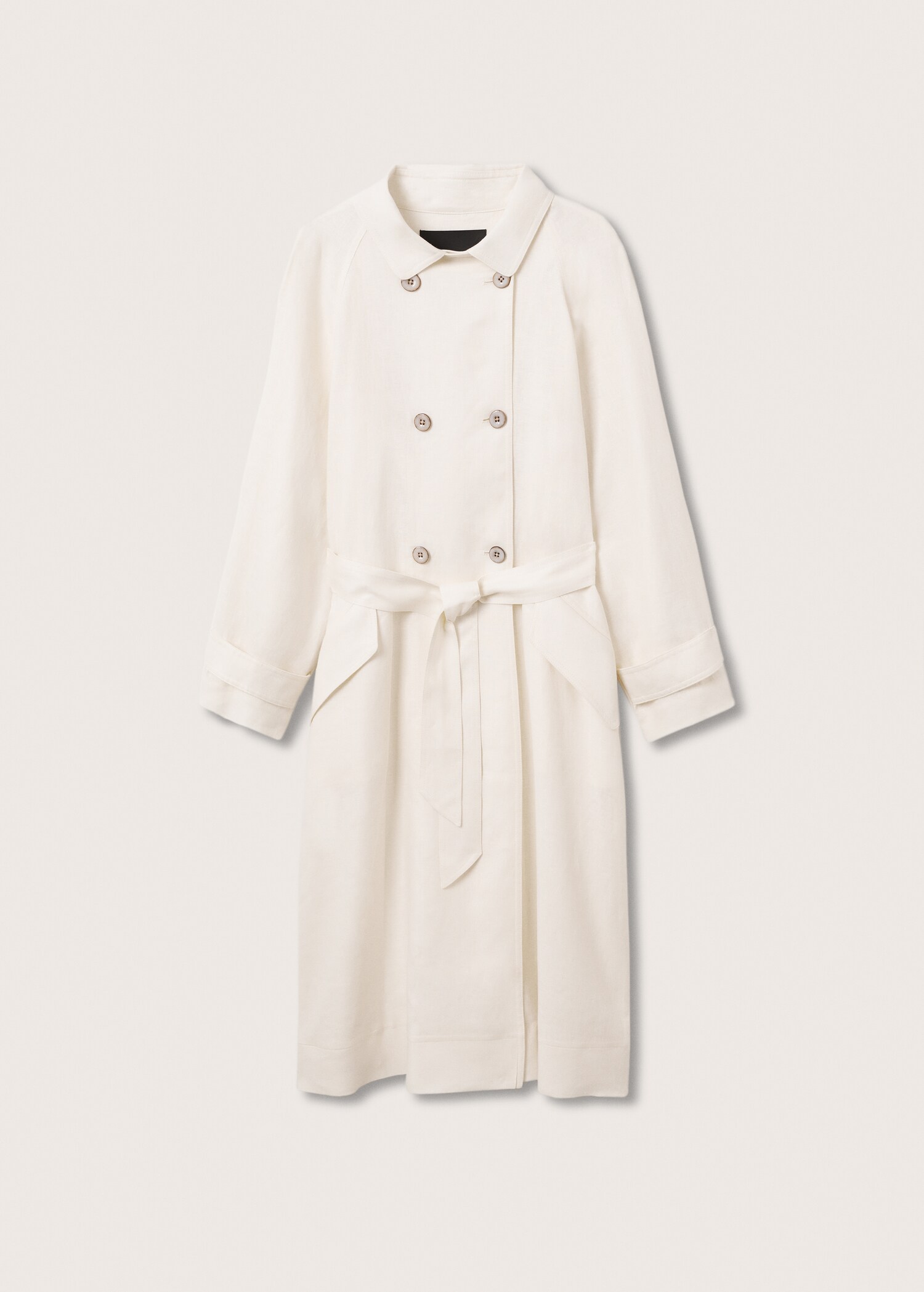 100% linen trench coat - Article without model