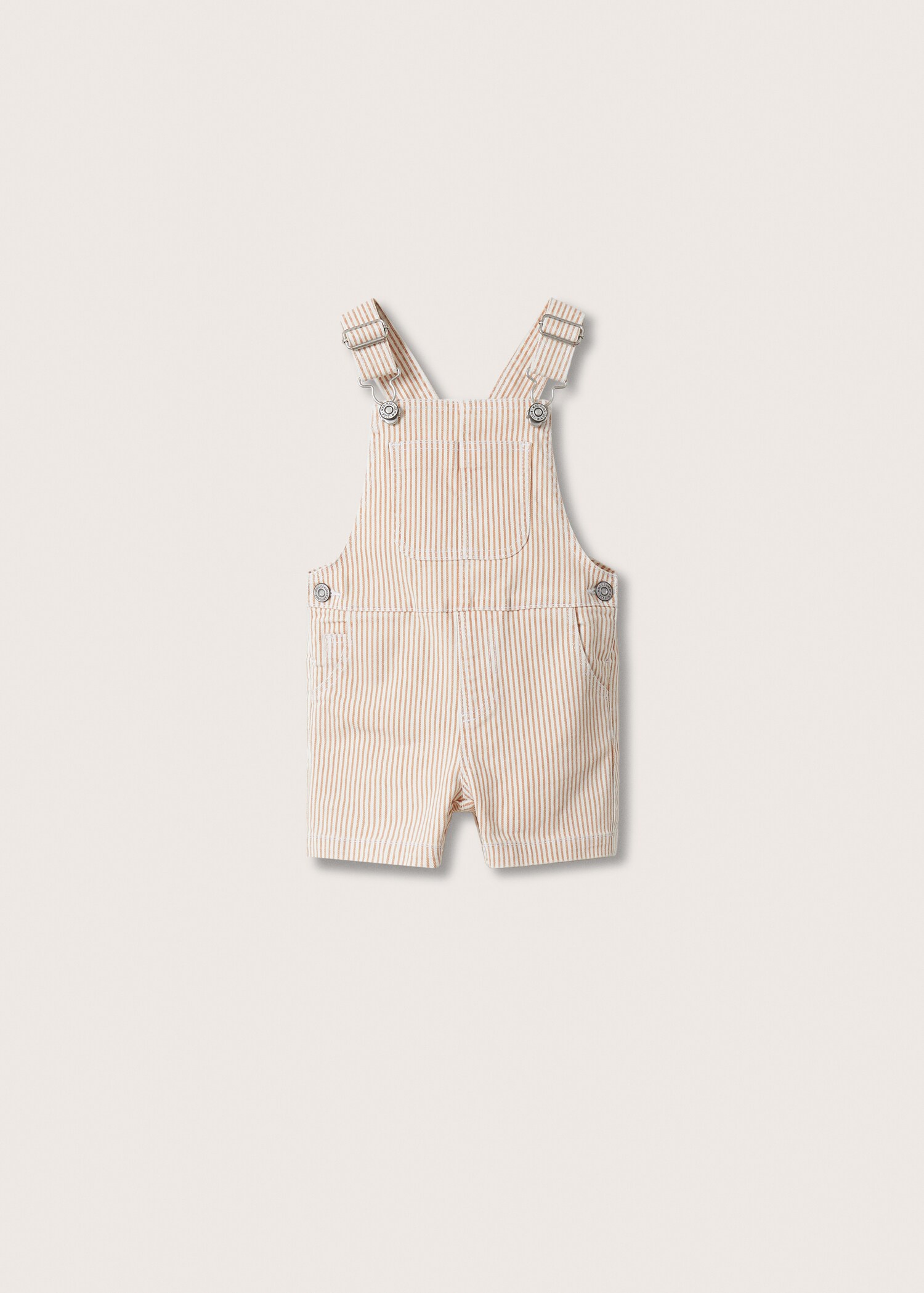 Striped denim dungarees  - Article without model
