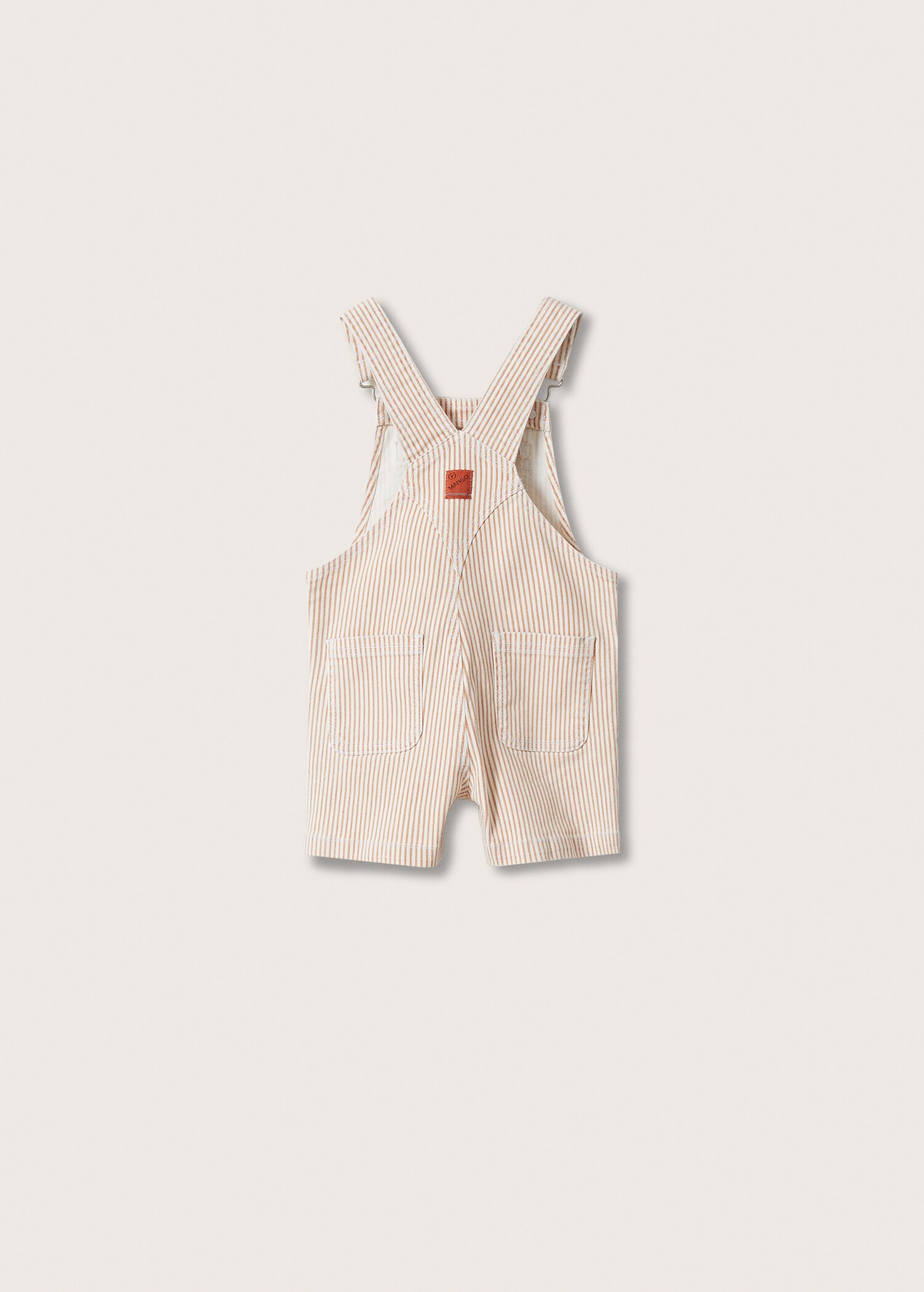 Striped denim dungarees  - Reverse of the article