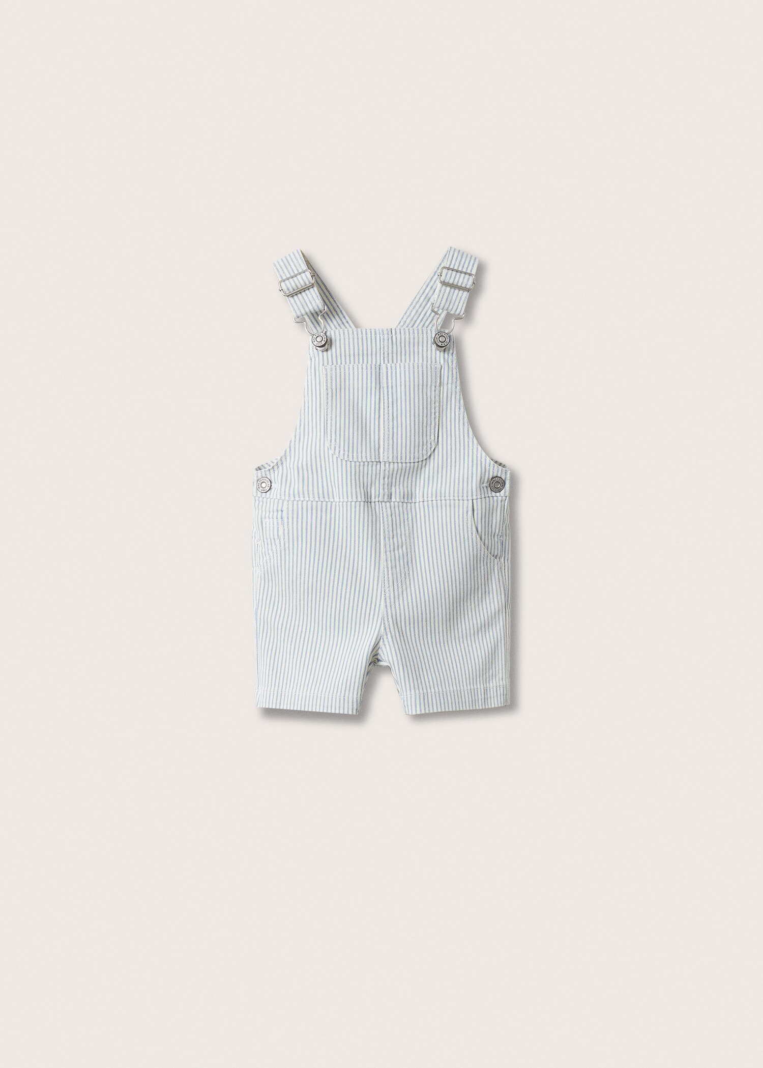 Striped denim dungarees  - Article without model