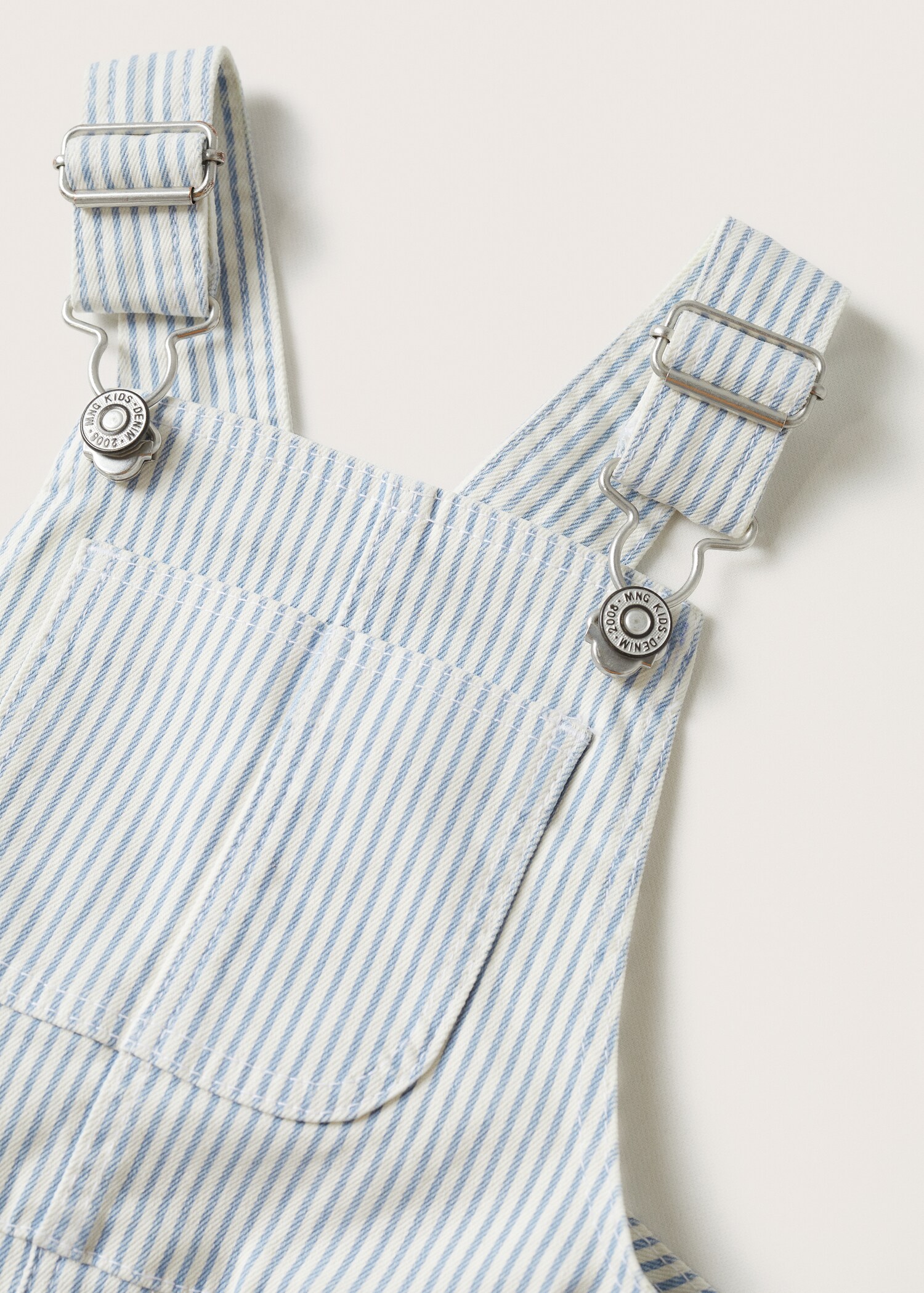 Striped denim dungarees  - Details of the article 8