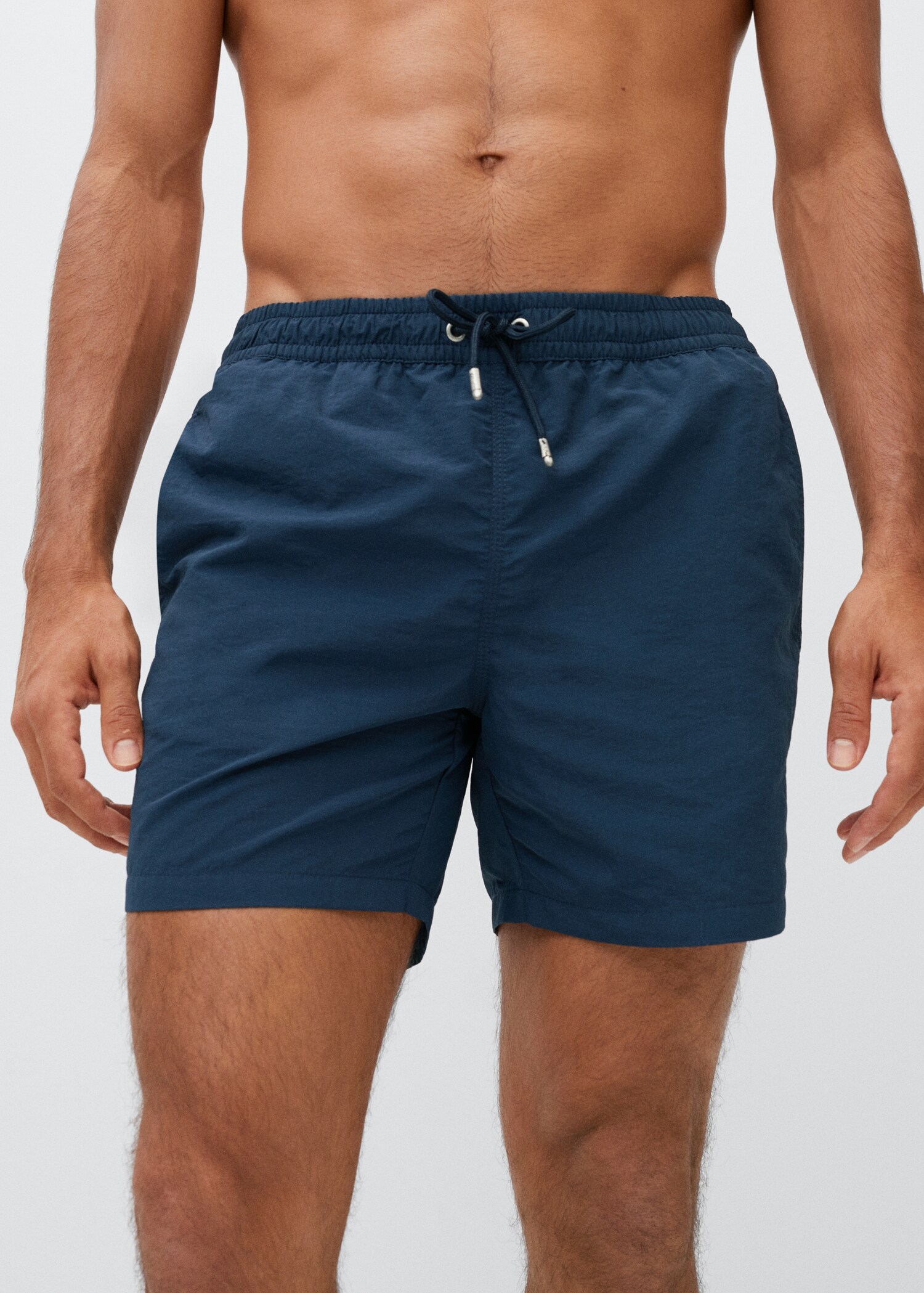 Cord plain swimming trunks - Details of the article 1