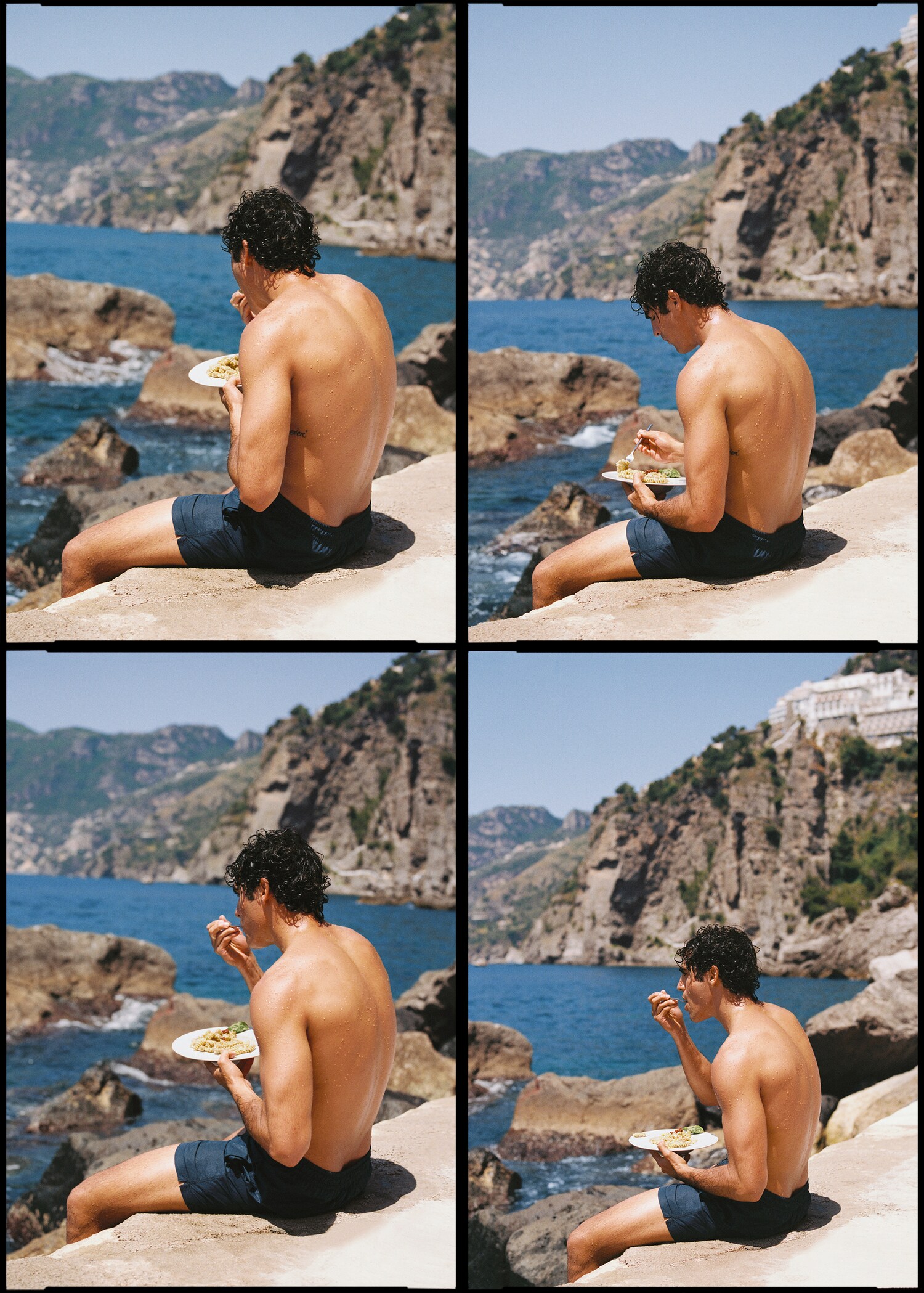 Cord plain swimming trunks - Details of the article 8