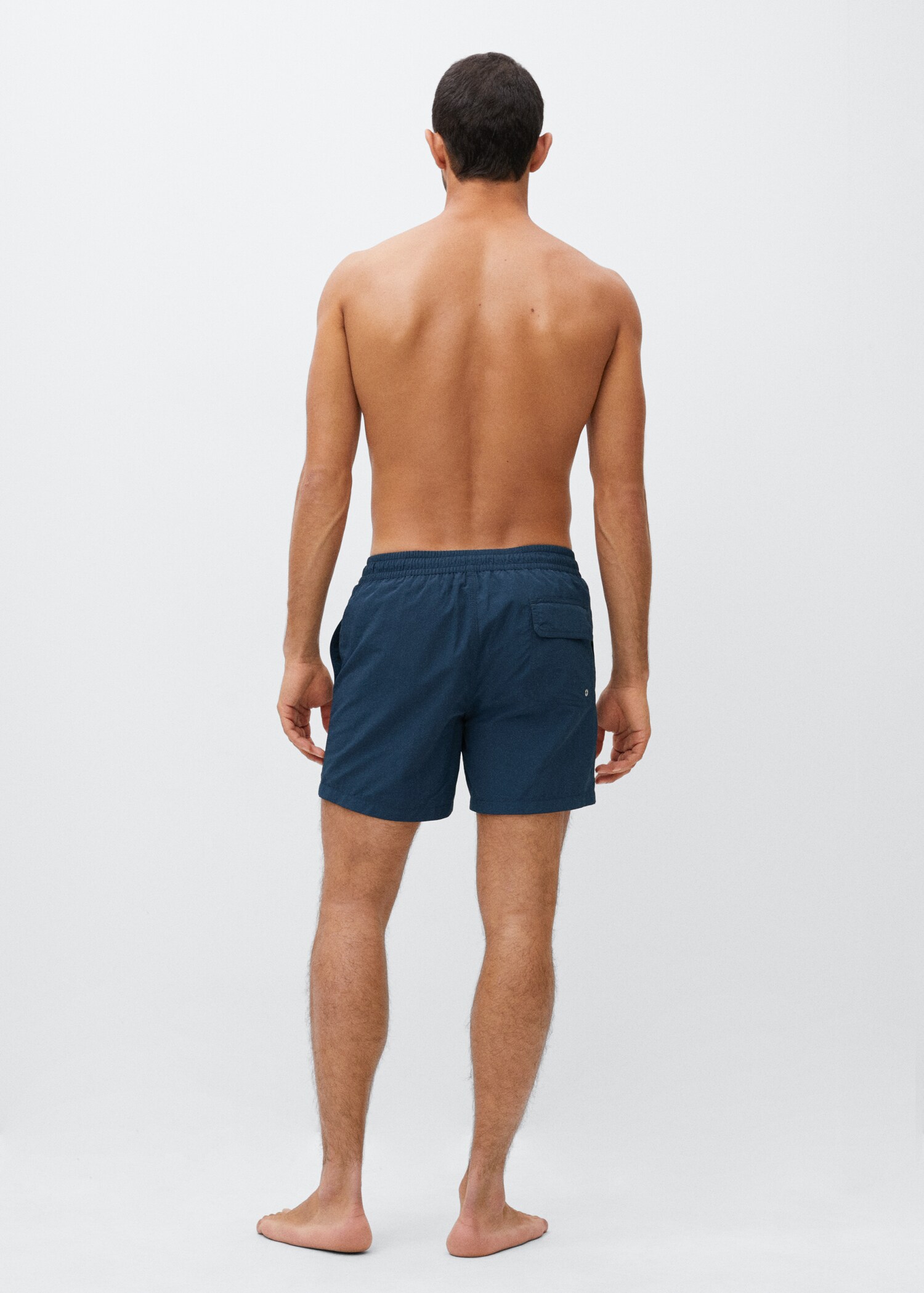 Cord plain swimming trunks - Reverse of the article