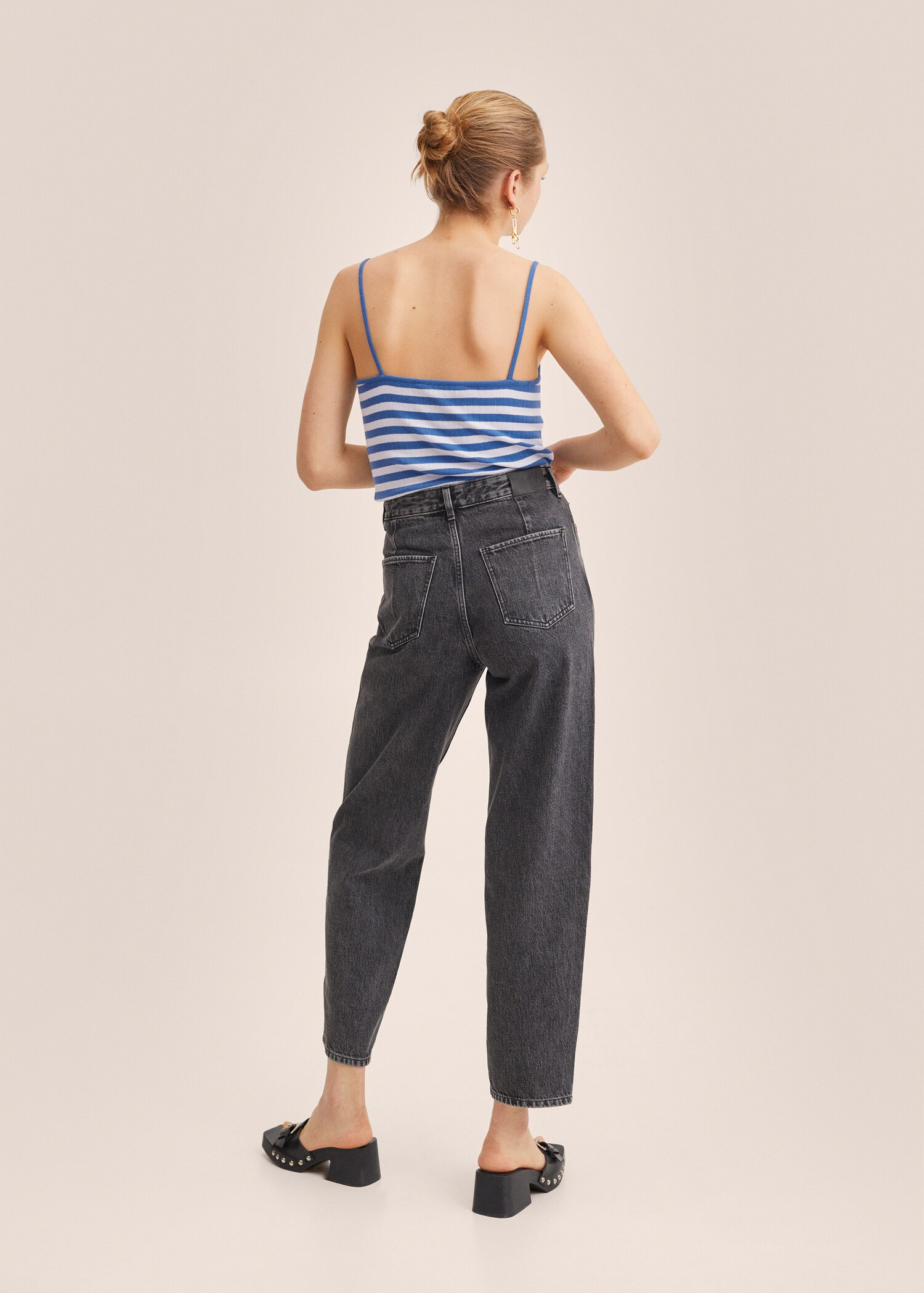 Ribbed cotton-blend top - Reverse of the article