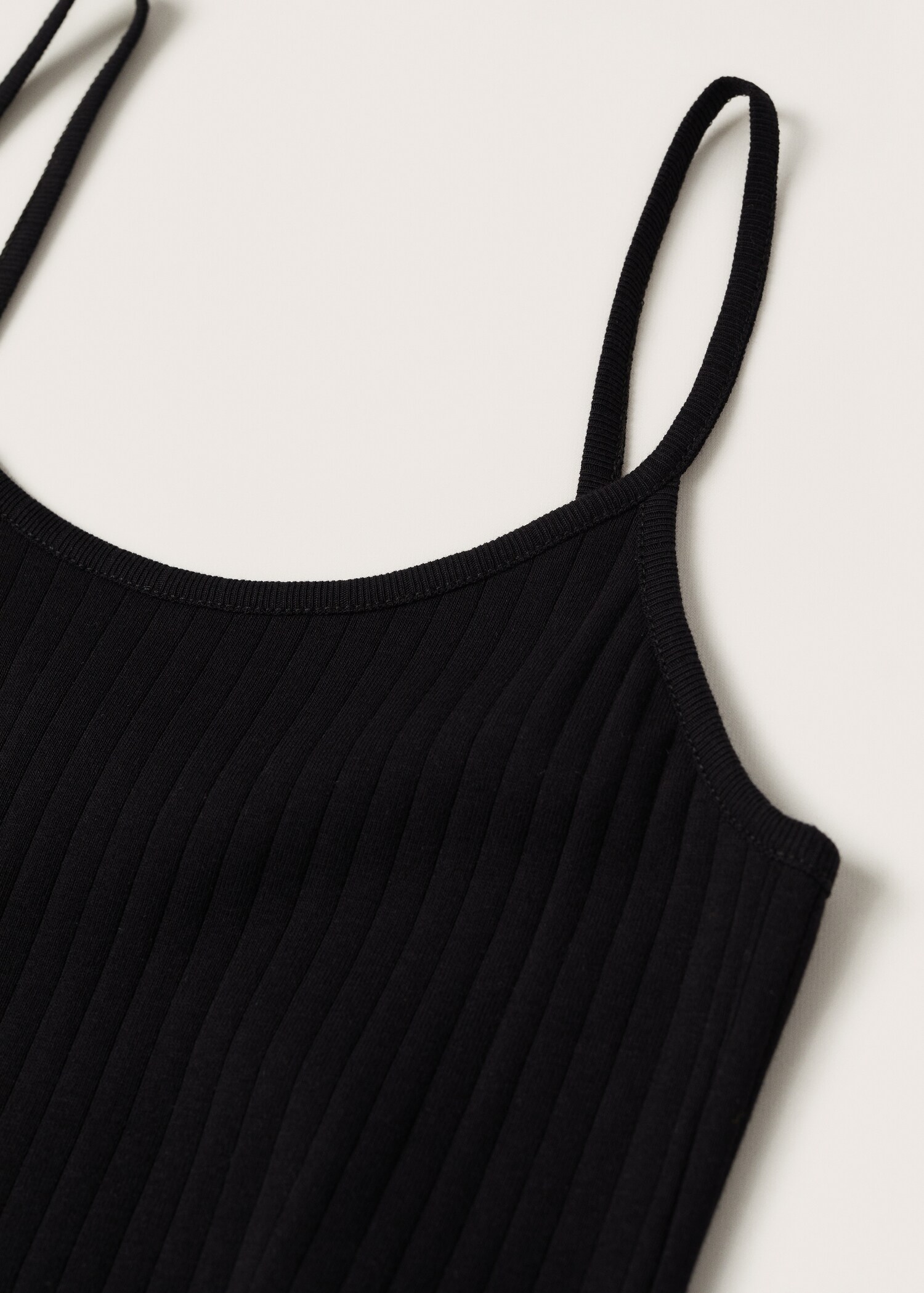 Ribbed cotton-blend top - Details of the article 8