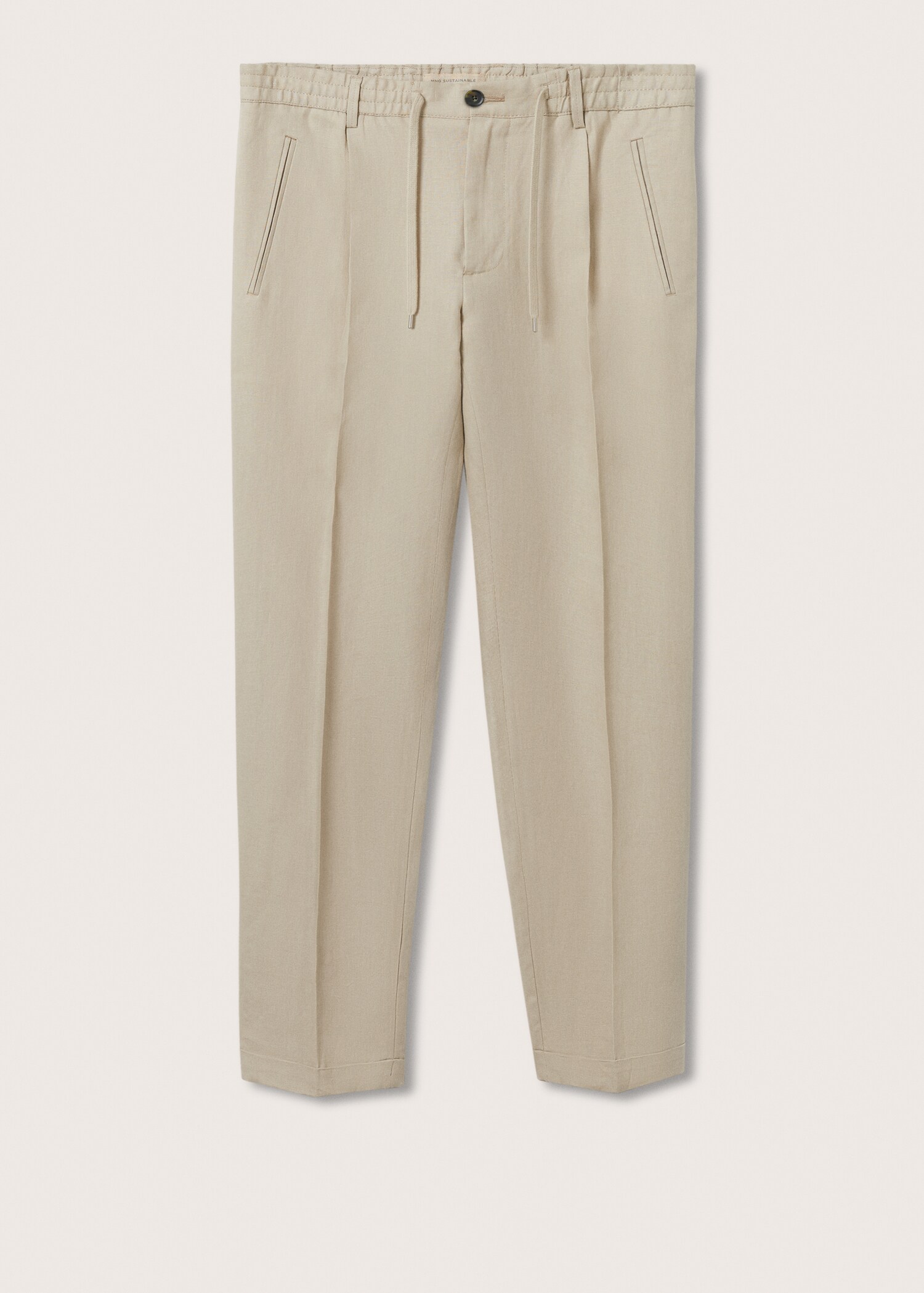 Relaxed linen trousers - Article without model