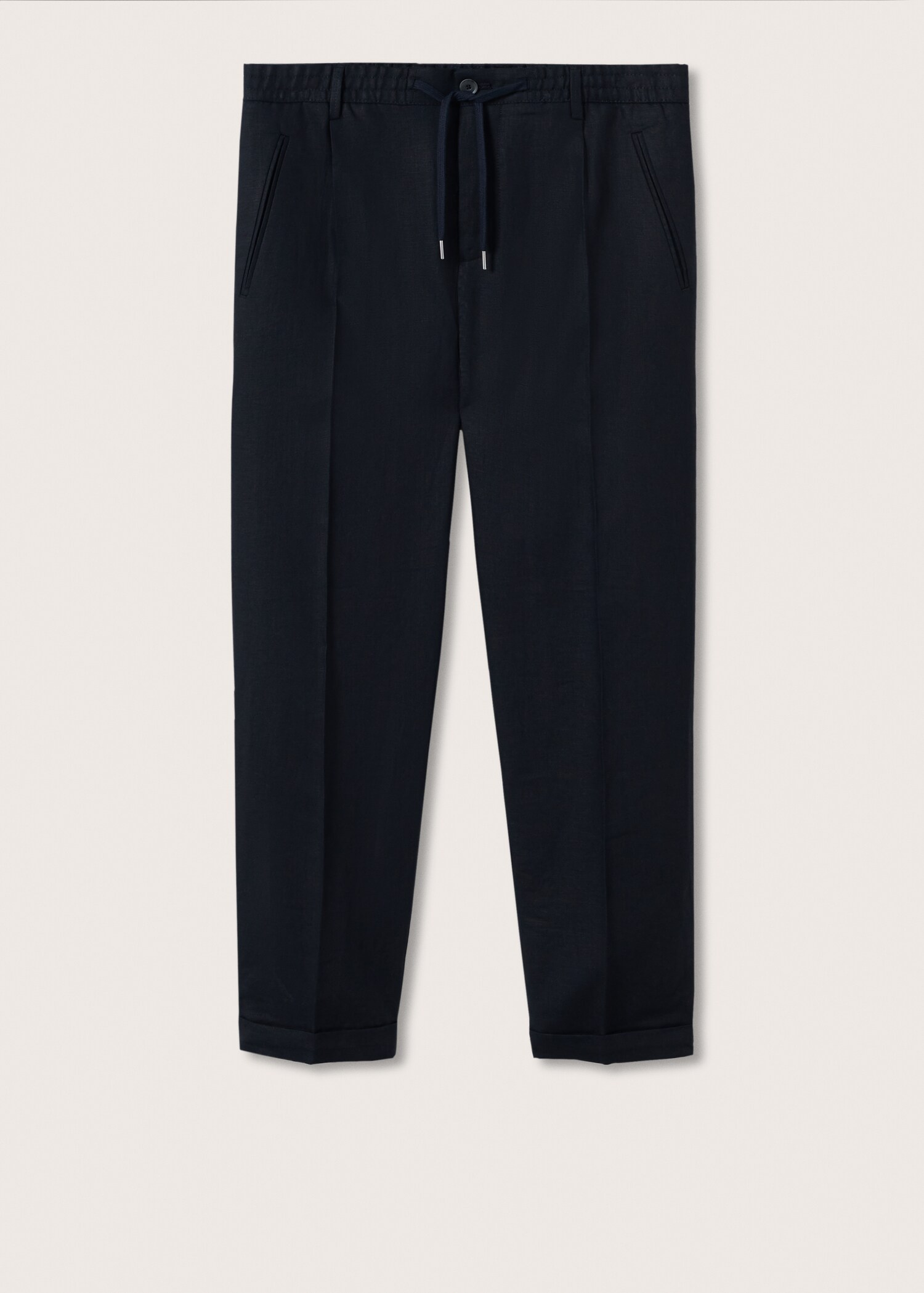 Relaxed linen trousers - Article without model