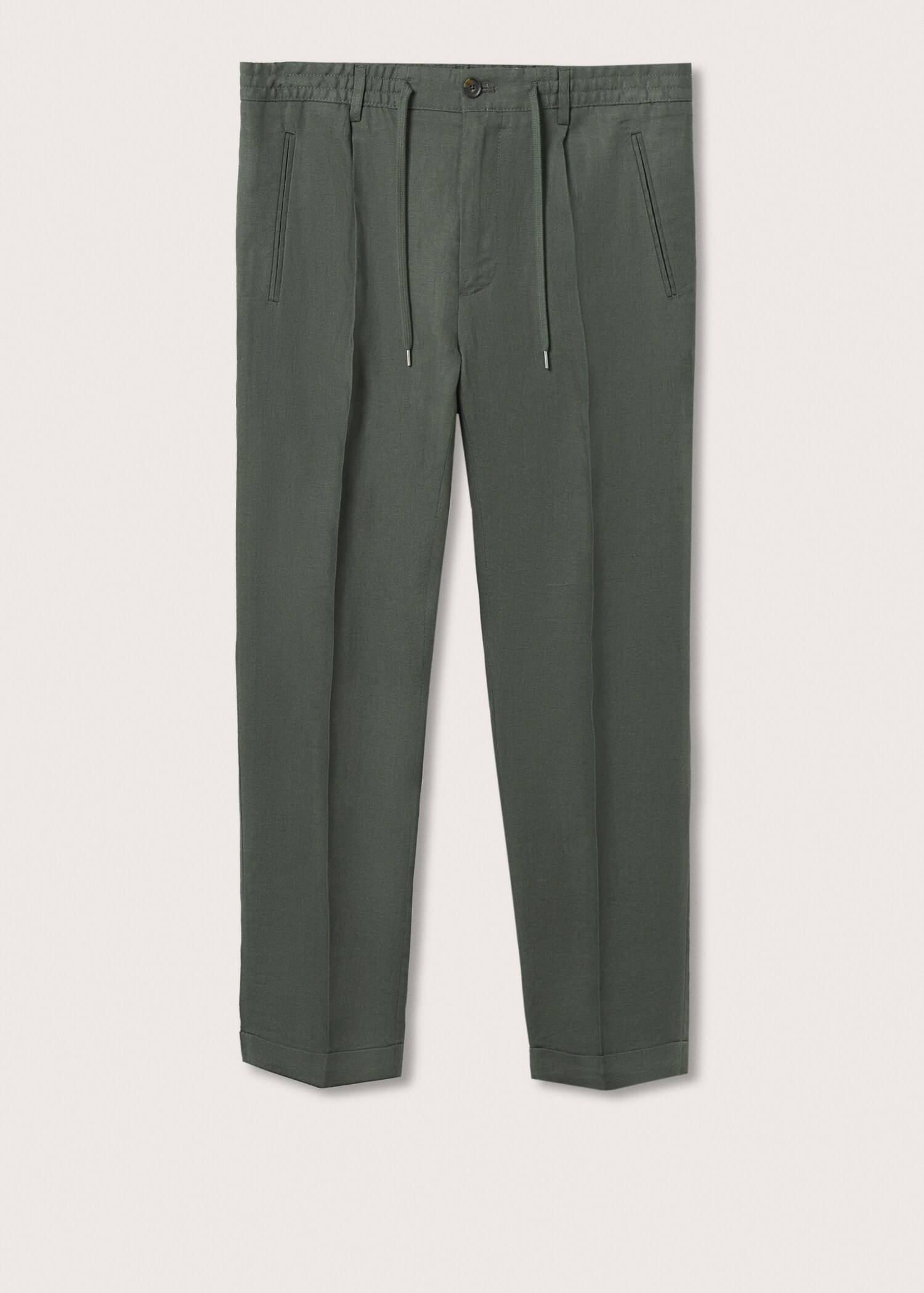 Relaxed linen trousers - Article without model