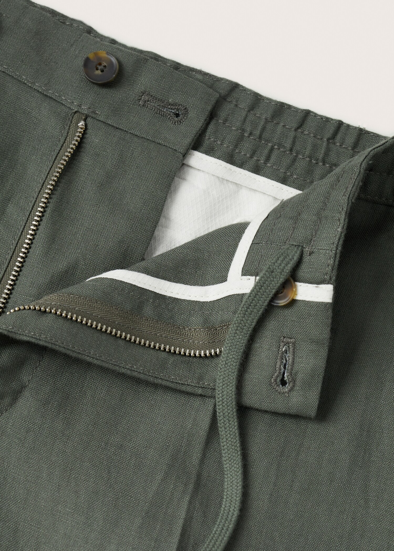 Relaxed linen trousers - Details of the article 8