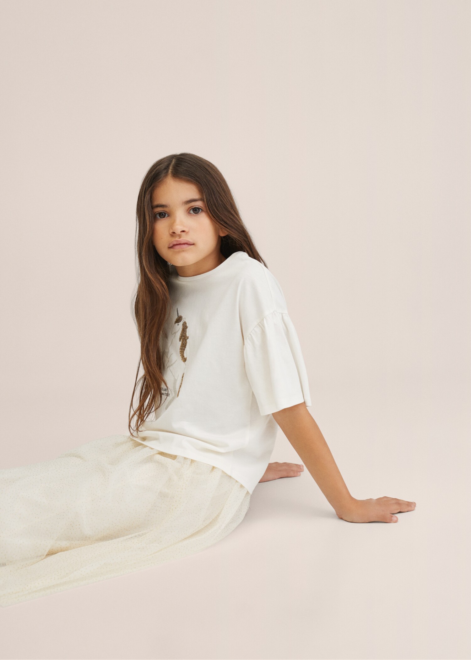 Glitter tulle skirt - Medium plane