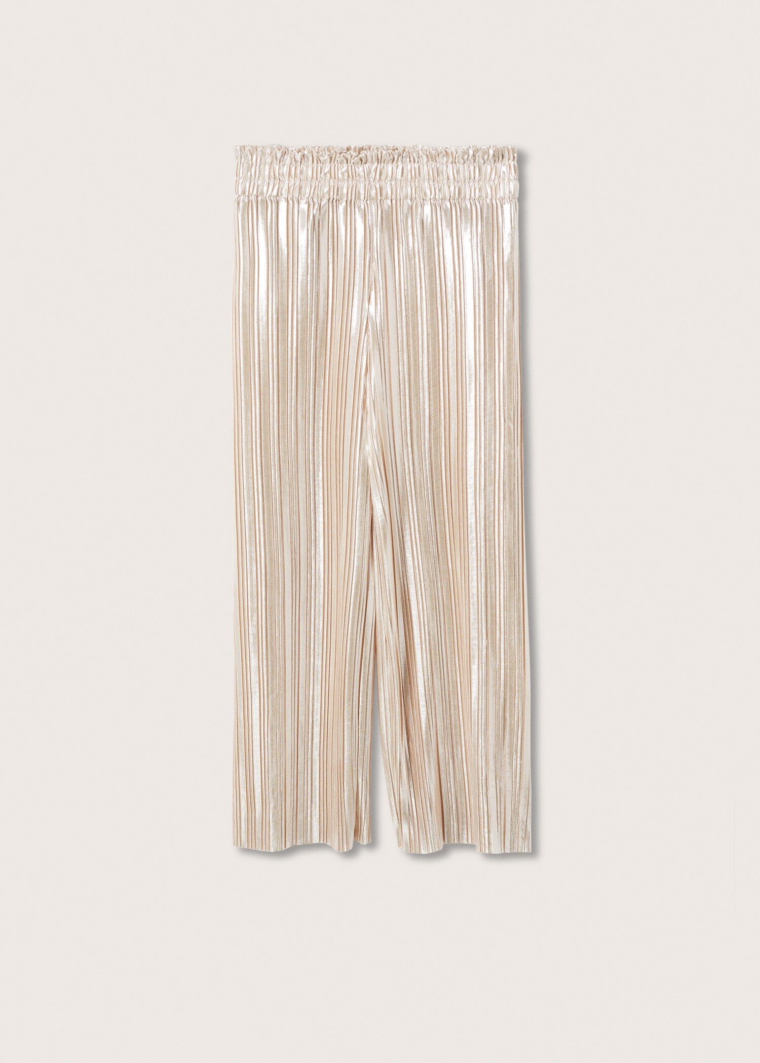 Metallic pleated trousers - Reverse of the article