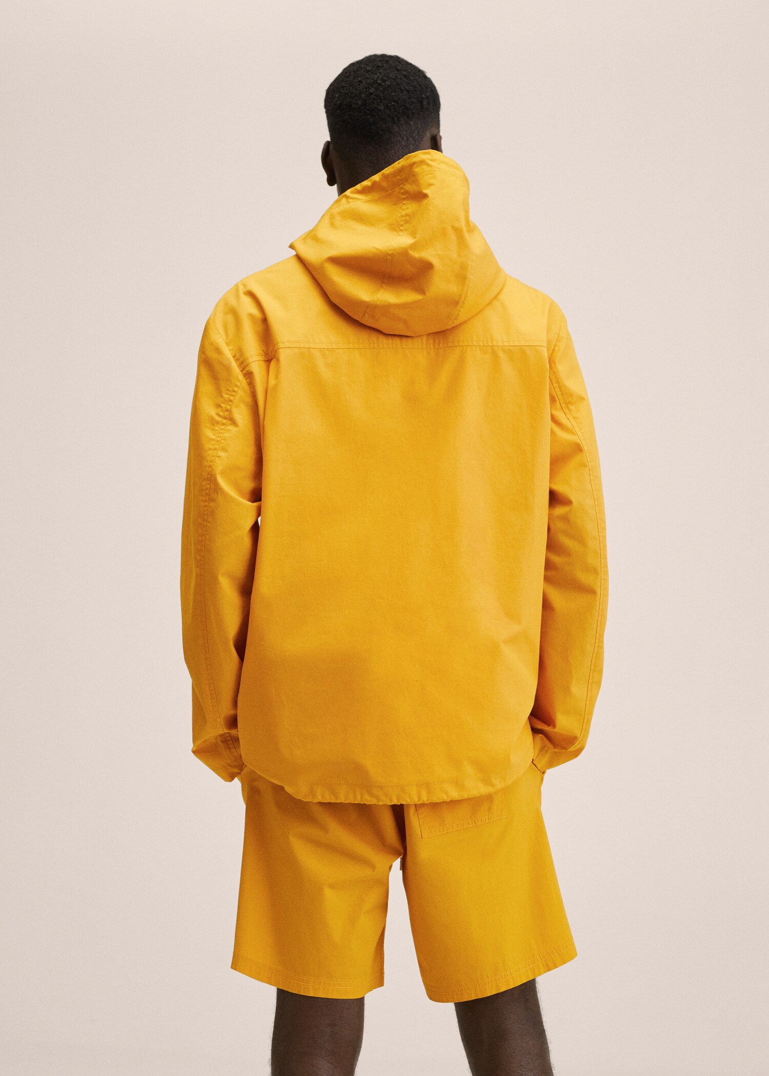 Cotton kangaroo jacket - Reverse of the article