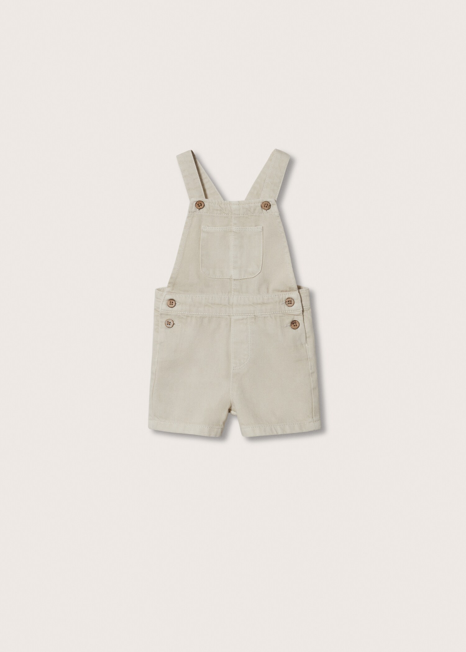 Denim buttoned dungarees - Article without model