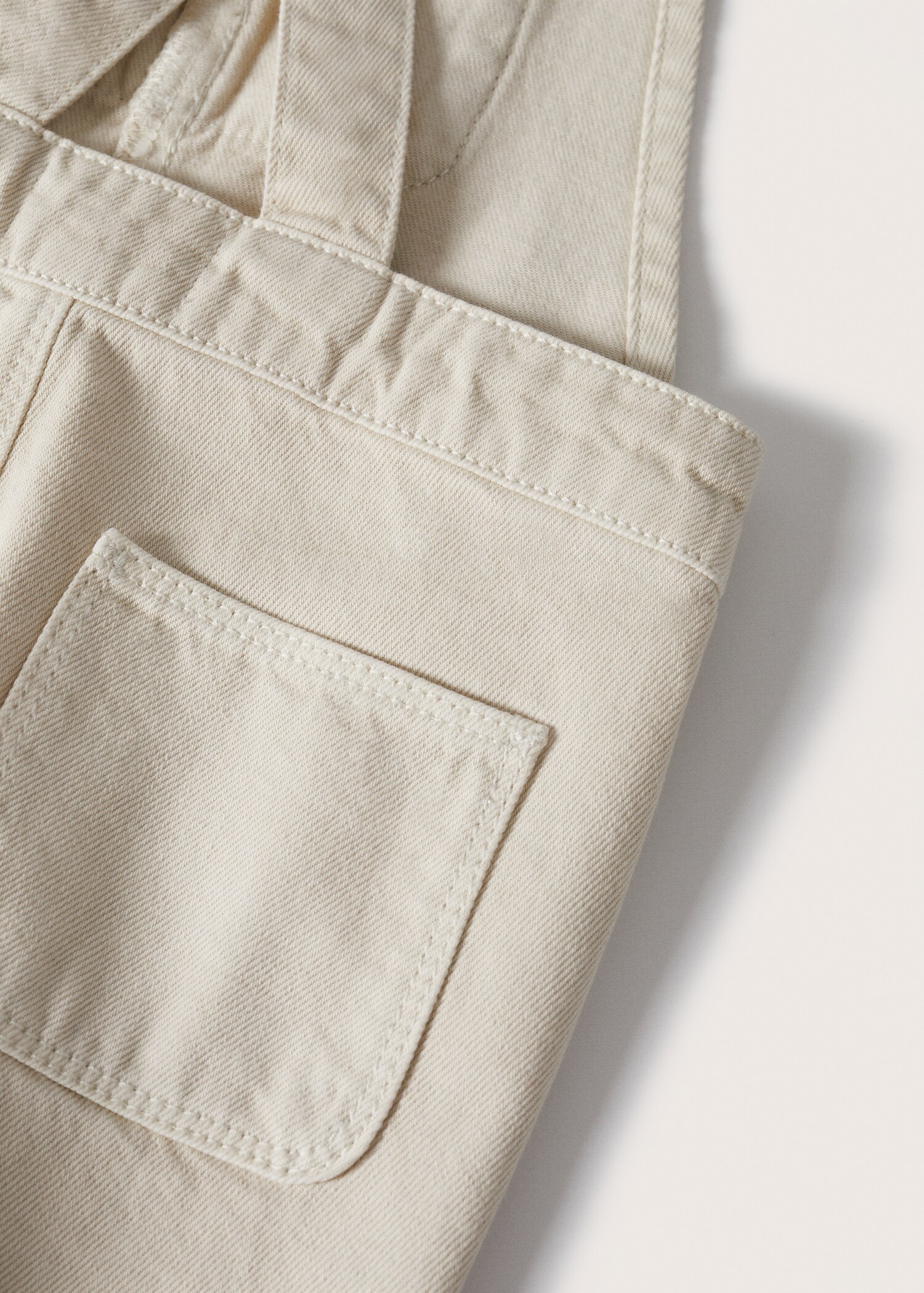 Denim buttoned dungarees - Details of the article 8