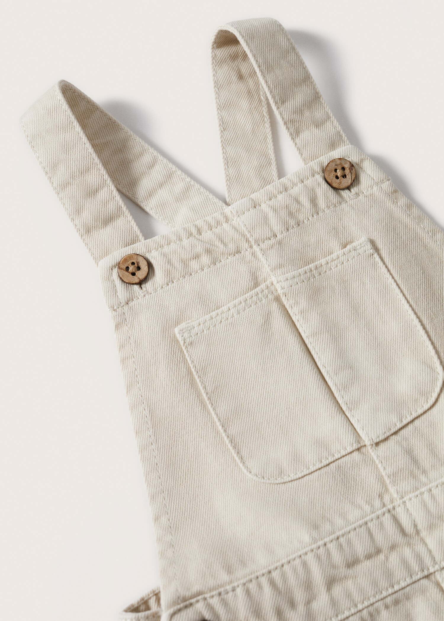 Denim buttoned dungarees - Details of the article 9