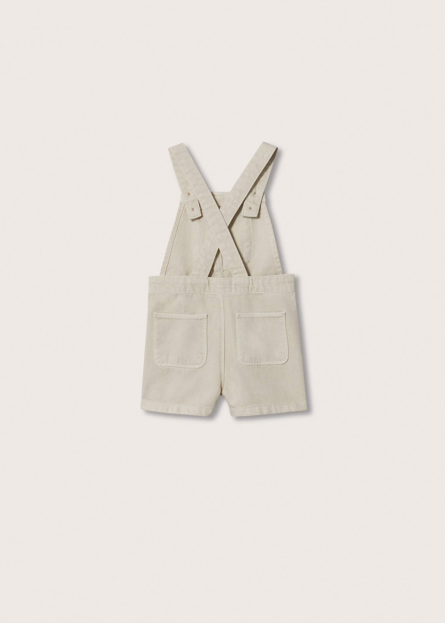 Denim buttoned dungarees - Reverse of the article
