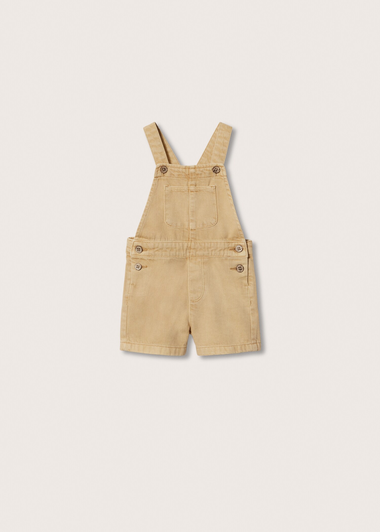 Denim buttoned dungarees - Article without model