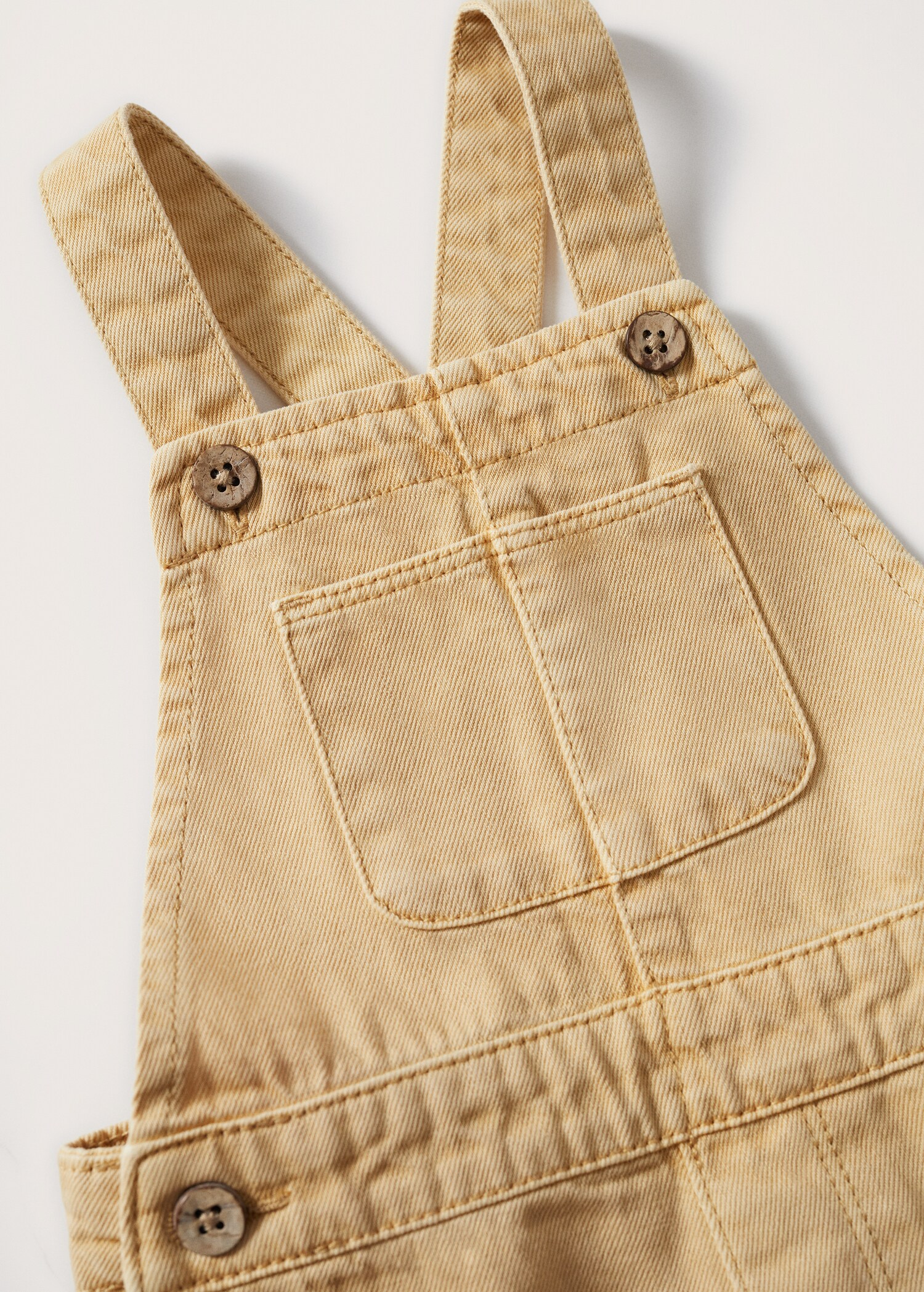 Denim buttoned dungarees - Details of the article 9