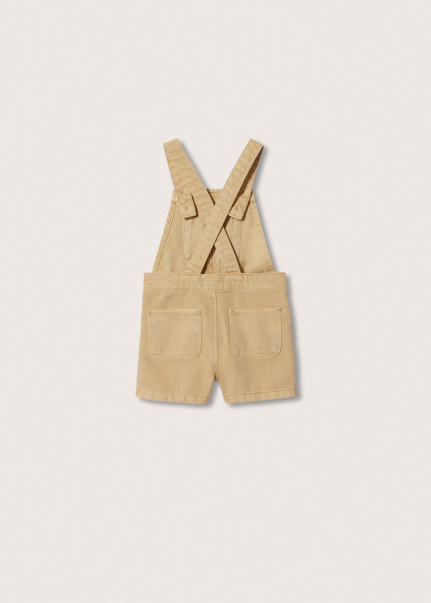 Denim buttoned dungarees - Reverse of the article