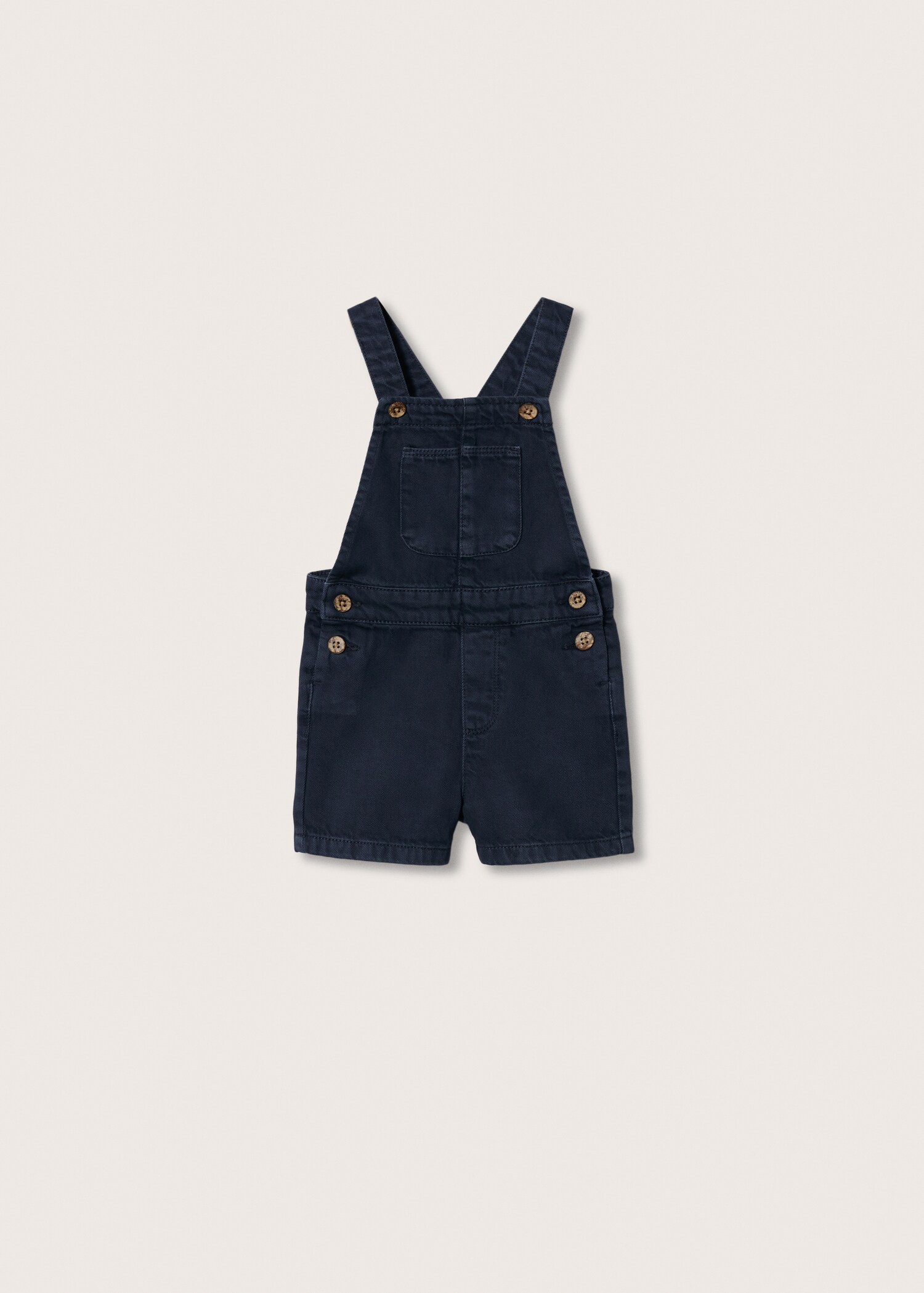 Denim buttoned dungarees - Article without model