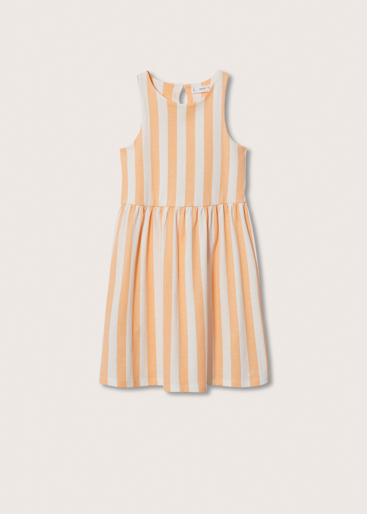 Striped cotton-blend dress - Article without model