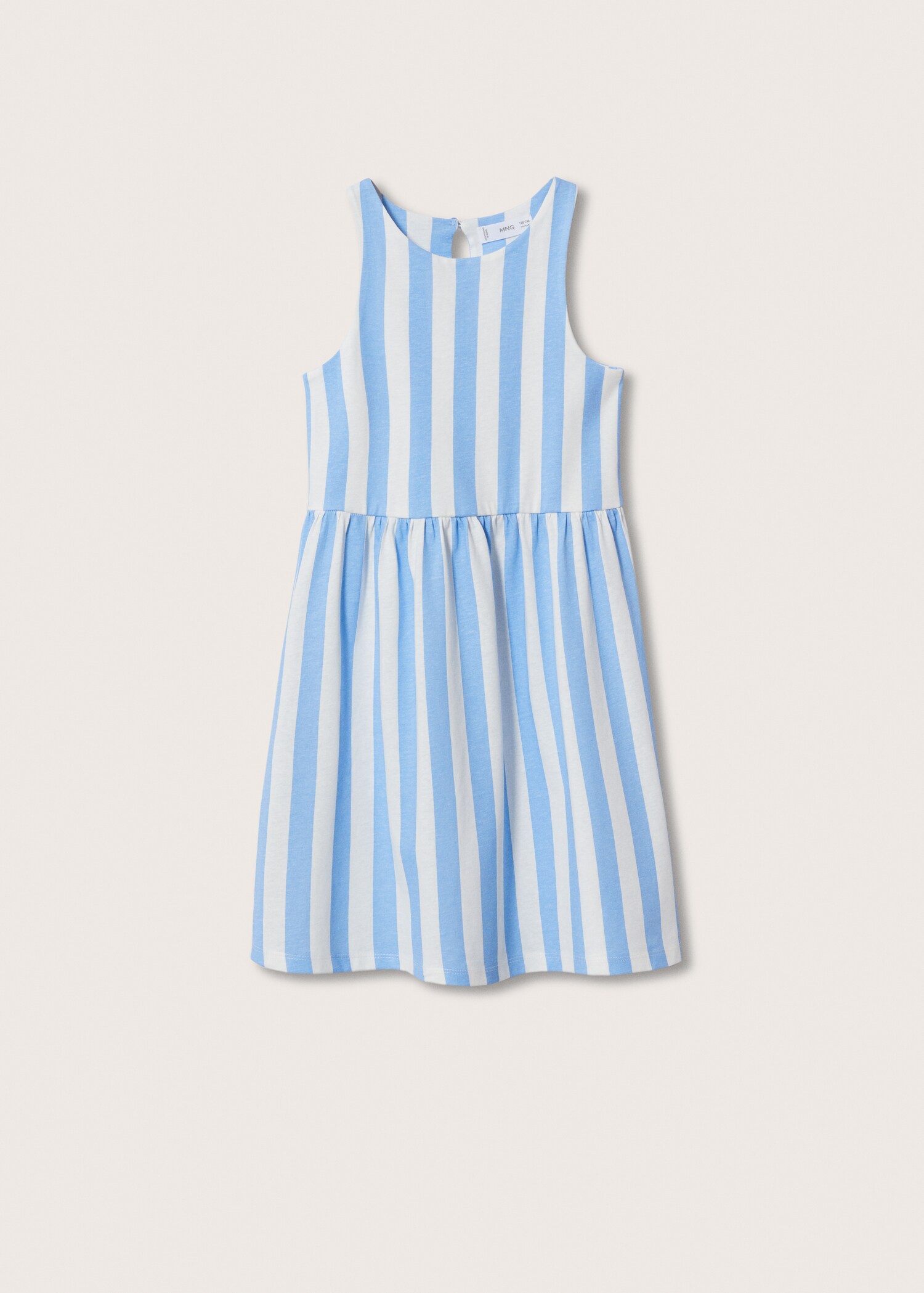 Striped cotton-blend dress - Article without model