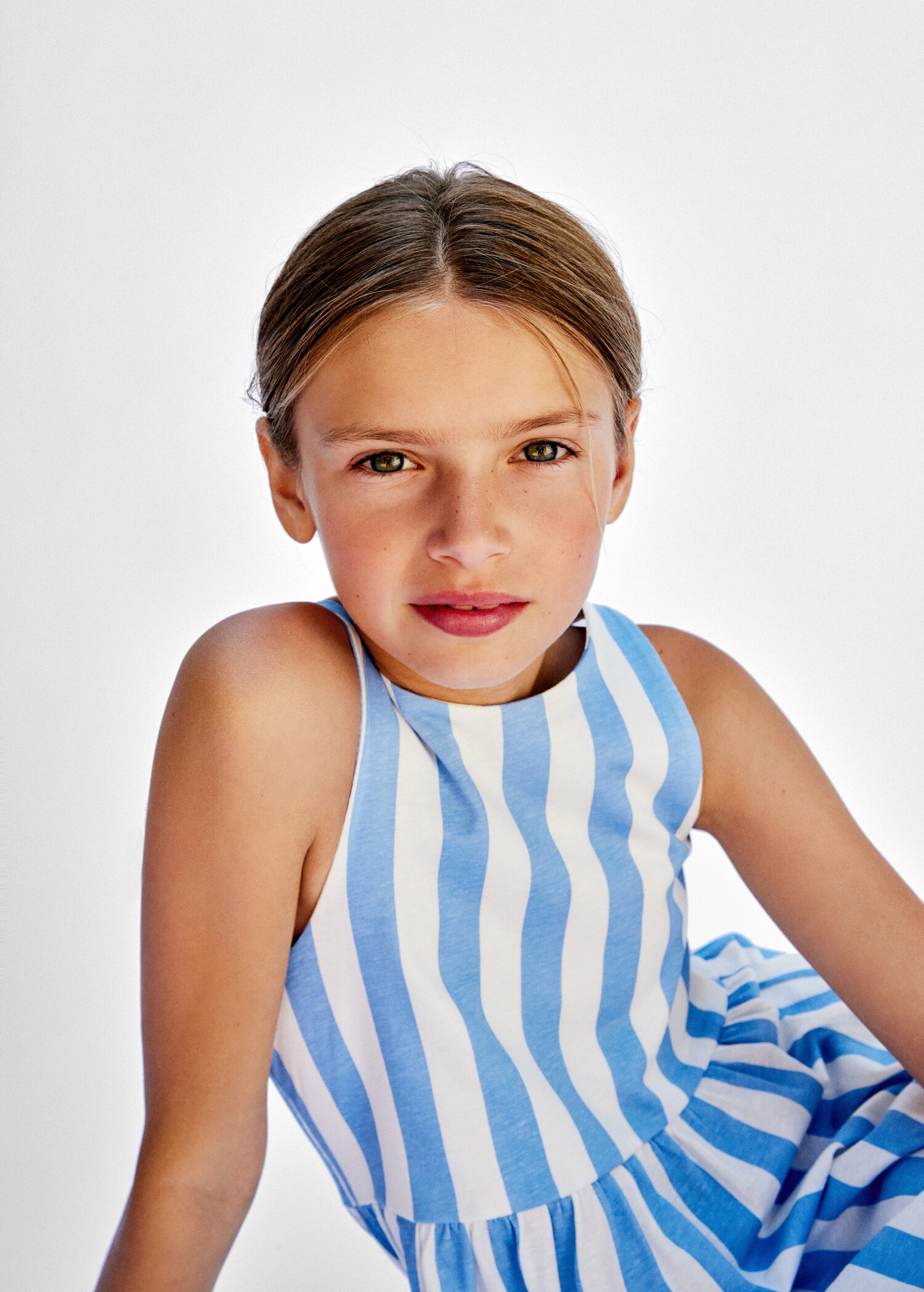 Striped cotton-blend dress - Details of the article 6